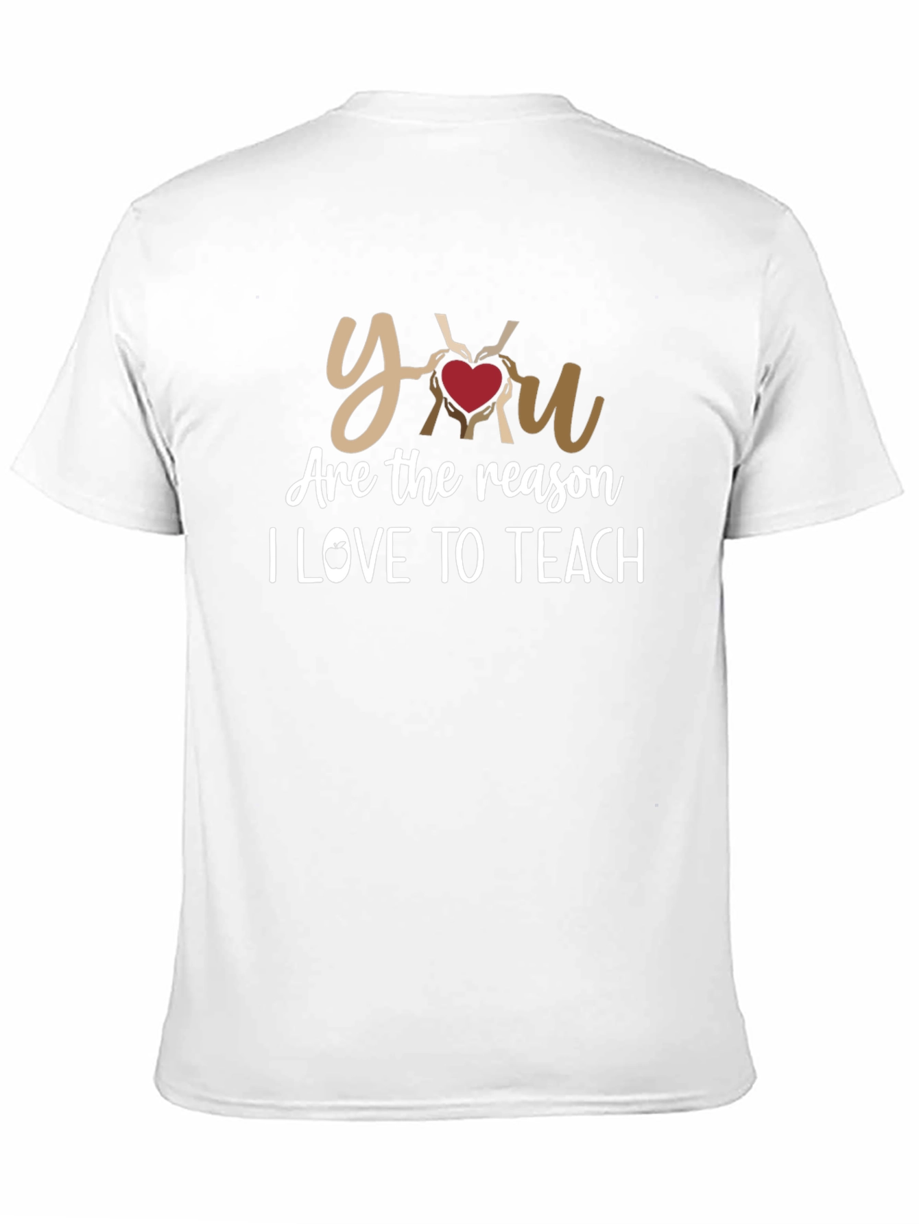 Black You Are The Reason I Love To Teach T-Shirt view 11