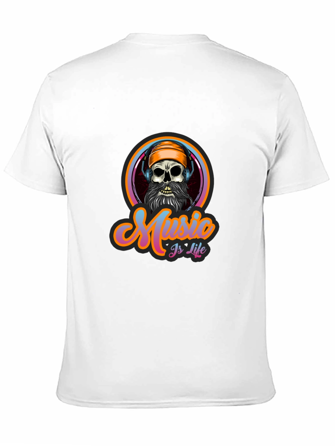 Black Music is Life Skull Graphic Tee - Black view 11