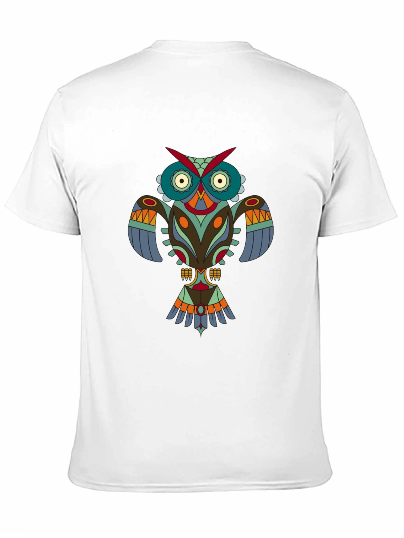 Black Tribal Owl Graphic Tee - Modern Menswear view 11