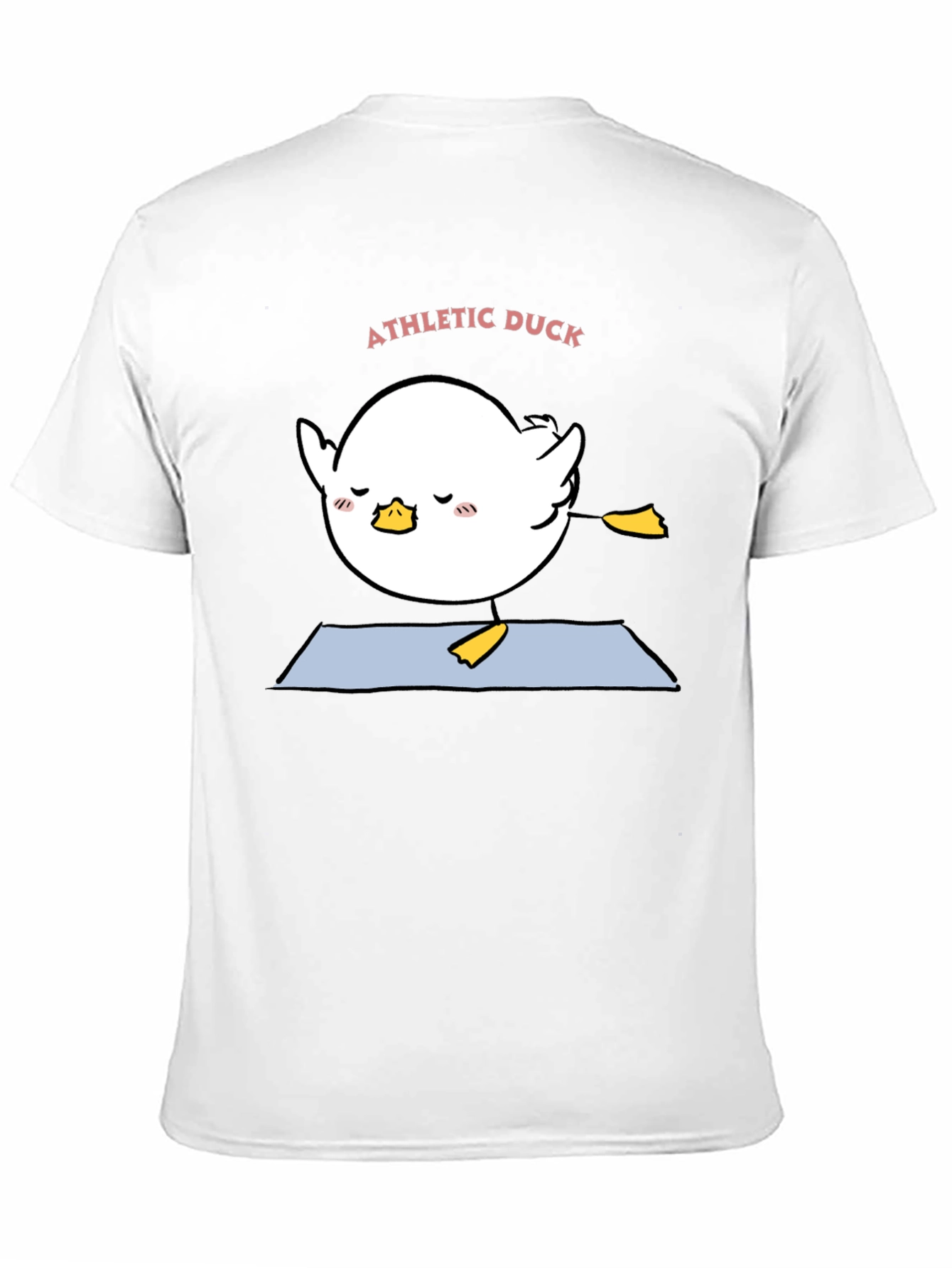 Black Athletic Duck Yoga T-Shirt - Black view 11