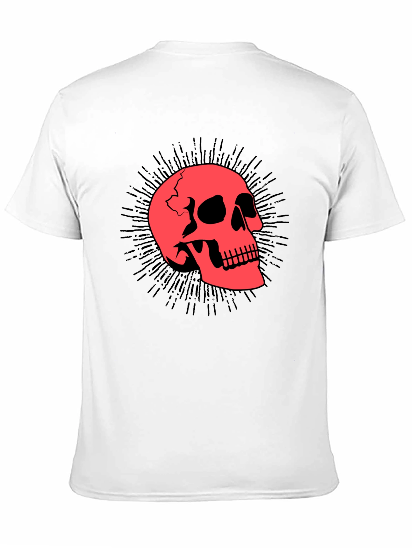 Black Skull Graphic Black T-Shirt view 11