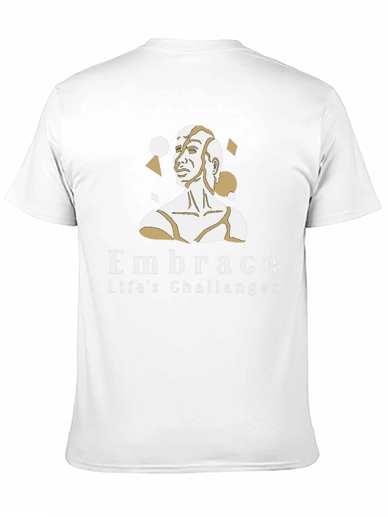 Black Embrace Life's Challenges Black Graphic Tee view 11