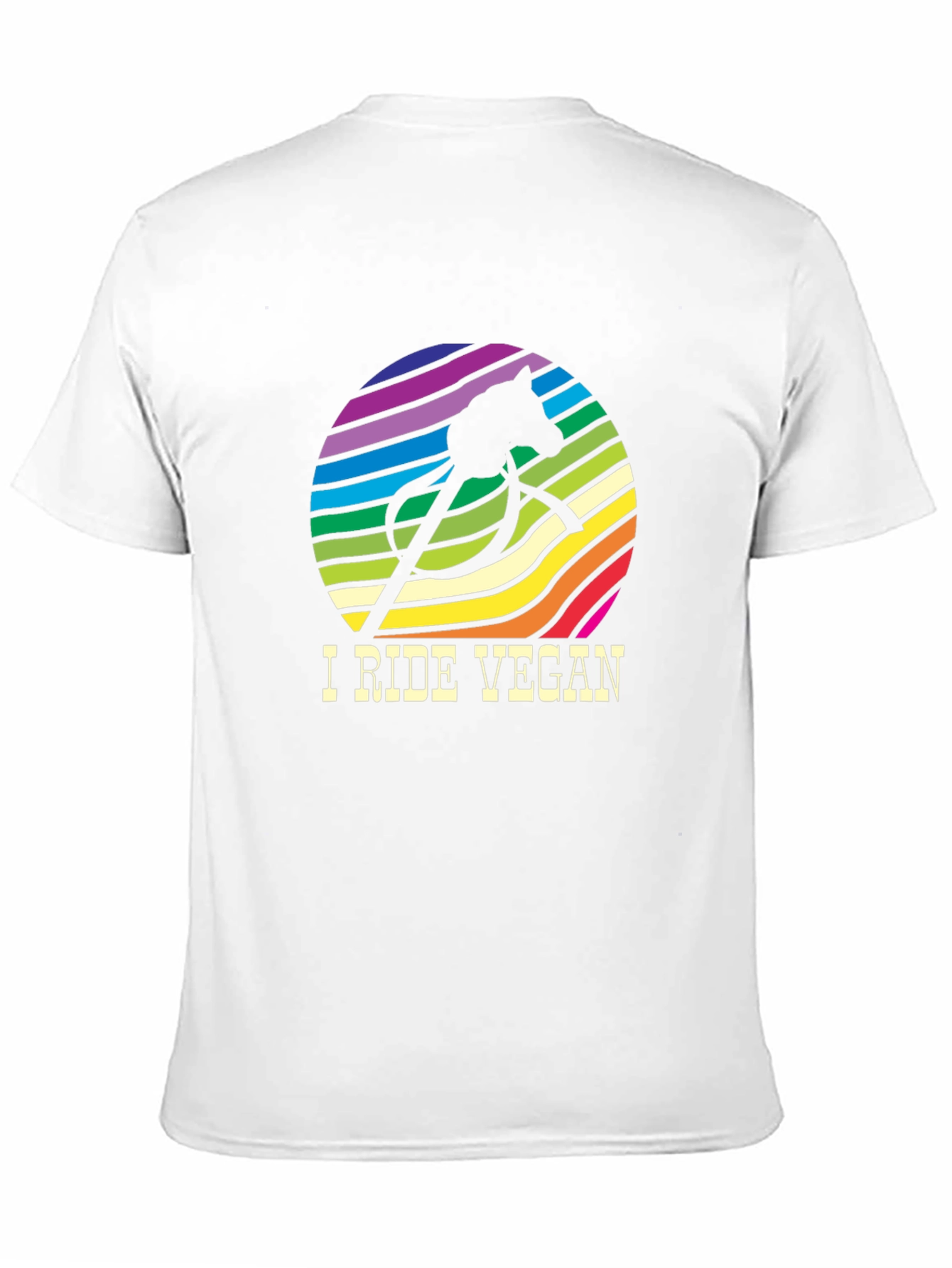 Black I Ride Vegan Graphic T-Shirt - Black view 11