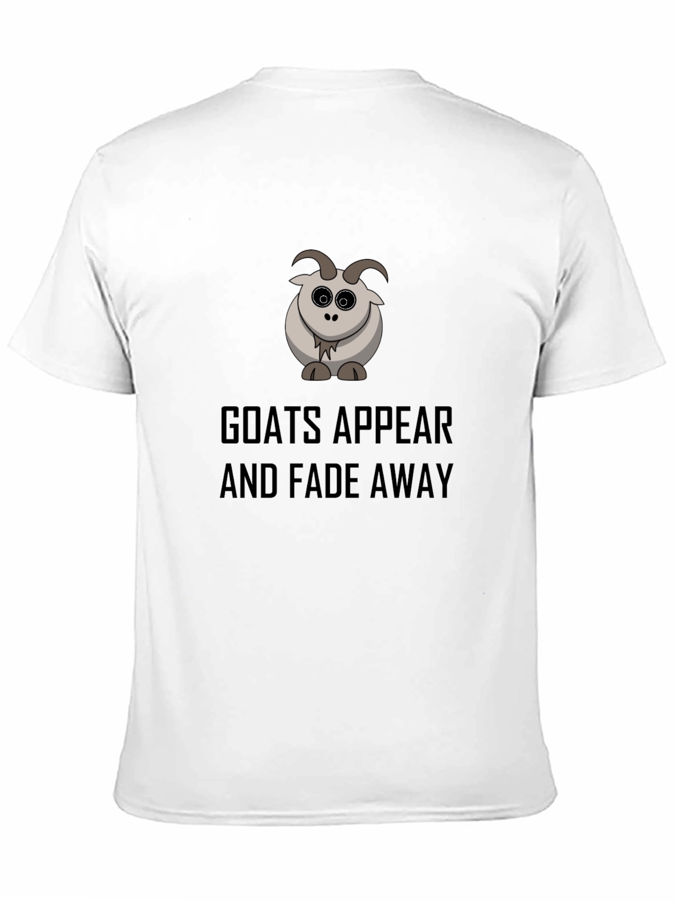 Black Goats Appear and Fade Away Black T-Shirt view 11