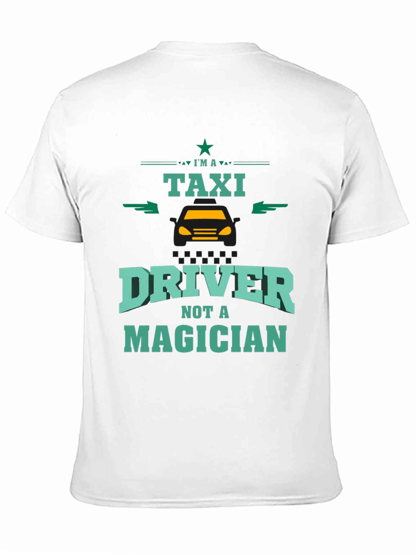 Black Taxi Driver Novelty Graphic T-Shirt view 11