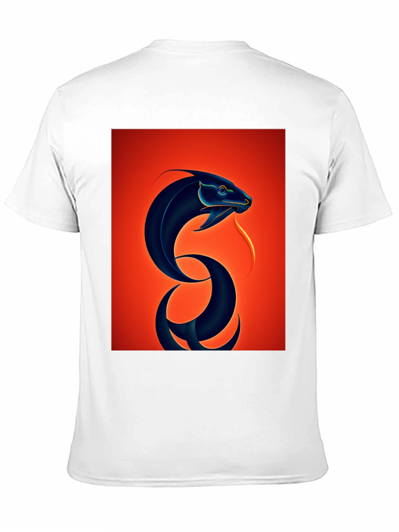 Black Snake Graphic Tee - Bold Serpent Design view 11