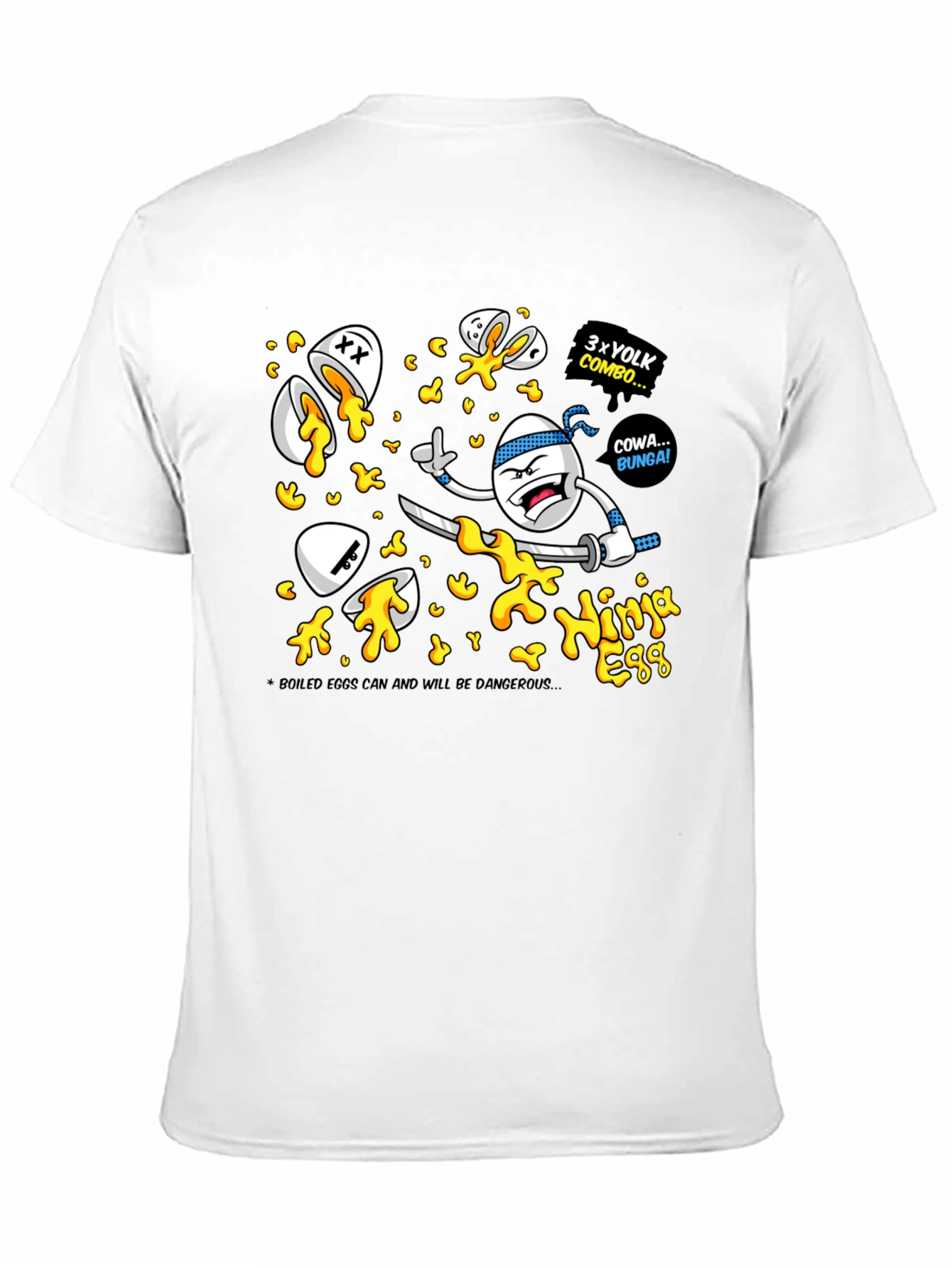 Black Ninja Egg Graphic T-Shirt view 11