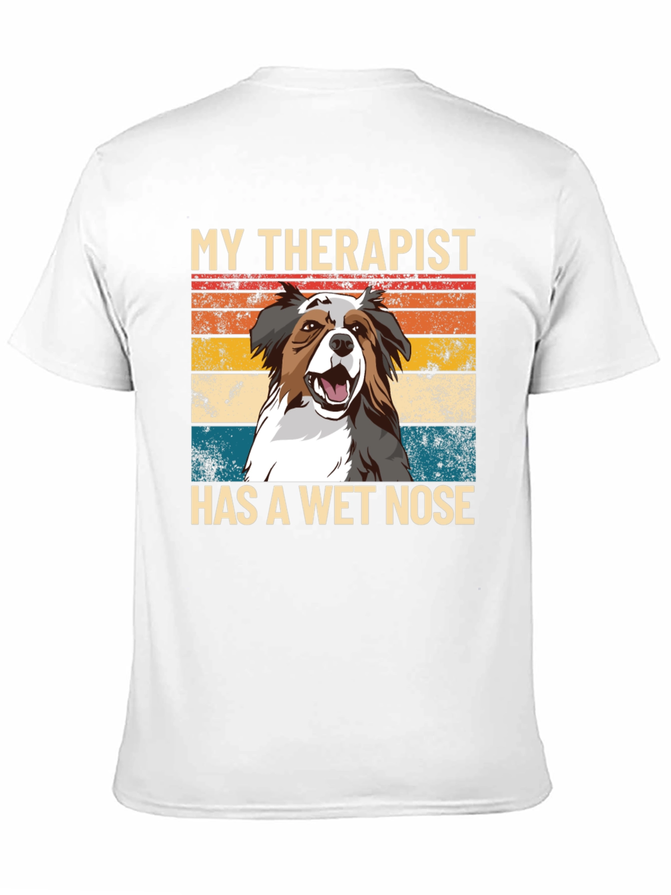 Black My Therapist Has A Wet Nose T-Shirt view 11