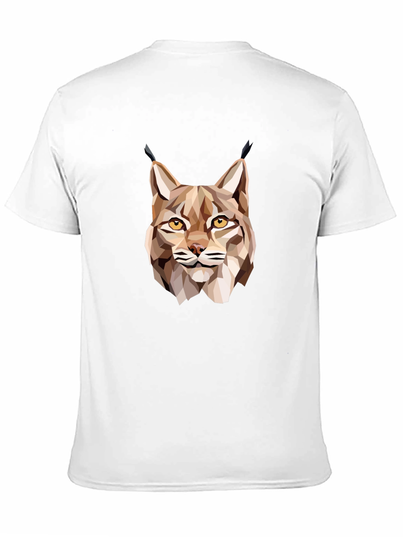 Black Geometric Lynx Graphic T-Shirt - Black view 11
