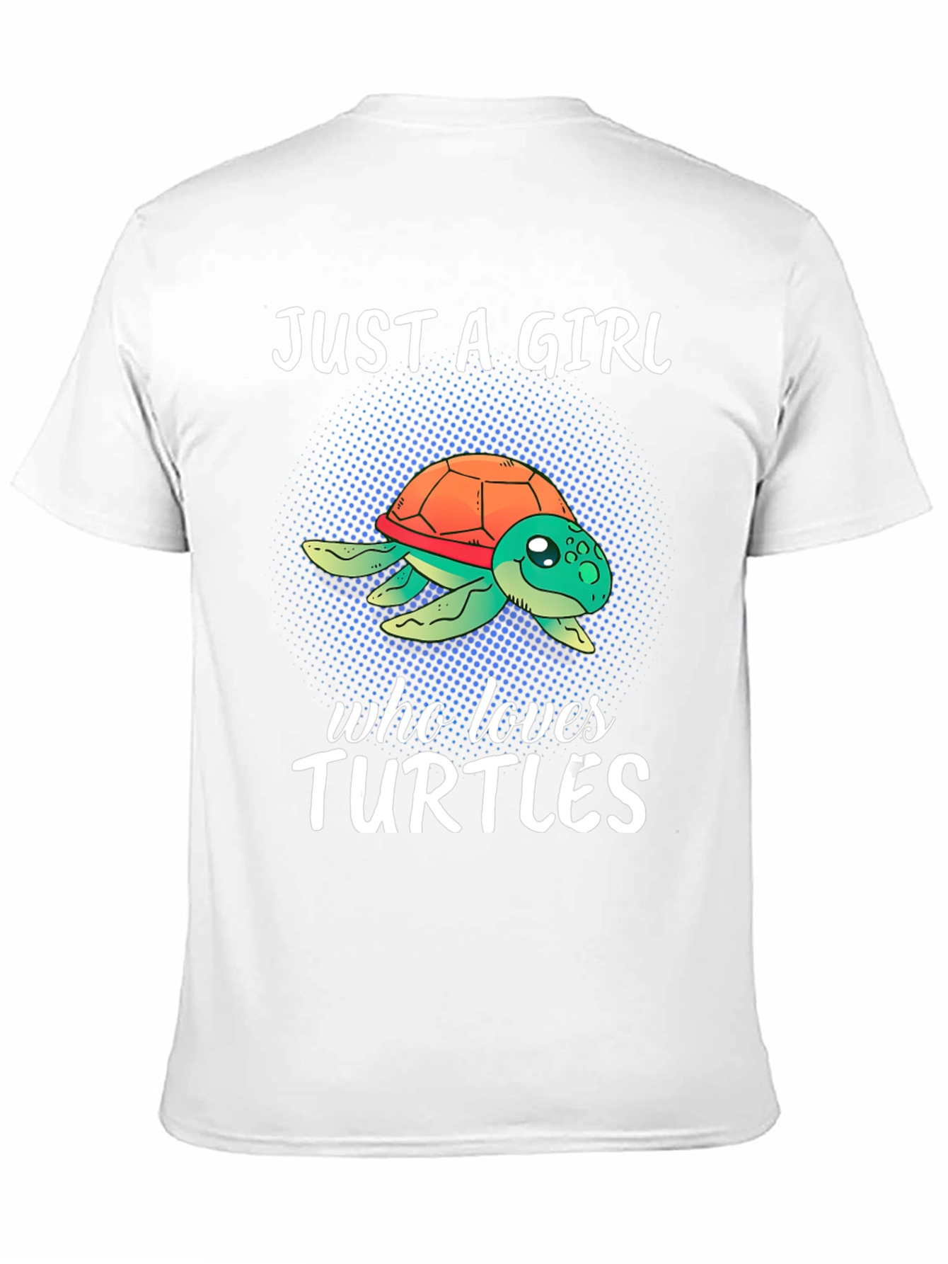 Black Just A Girl Who Loves Turtles T-Shirt view 11
