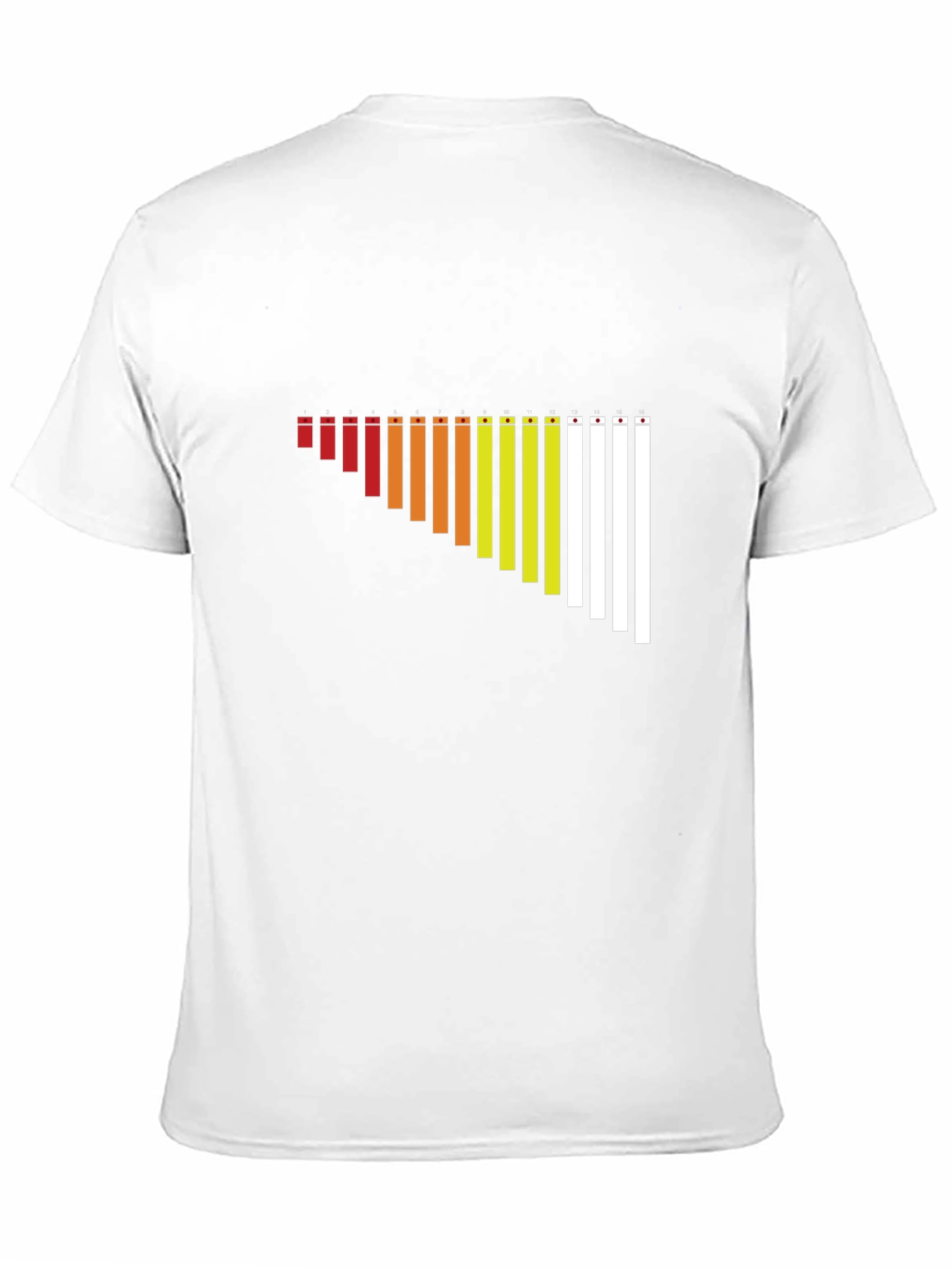 Black Gradient Xylophone Black T-Shirt view 11