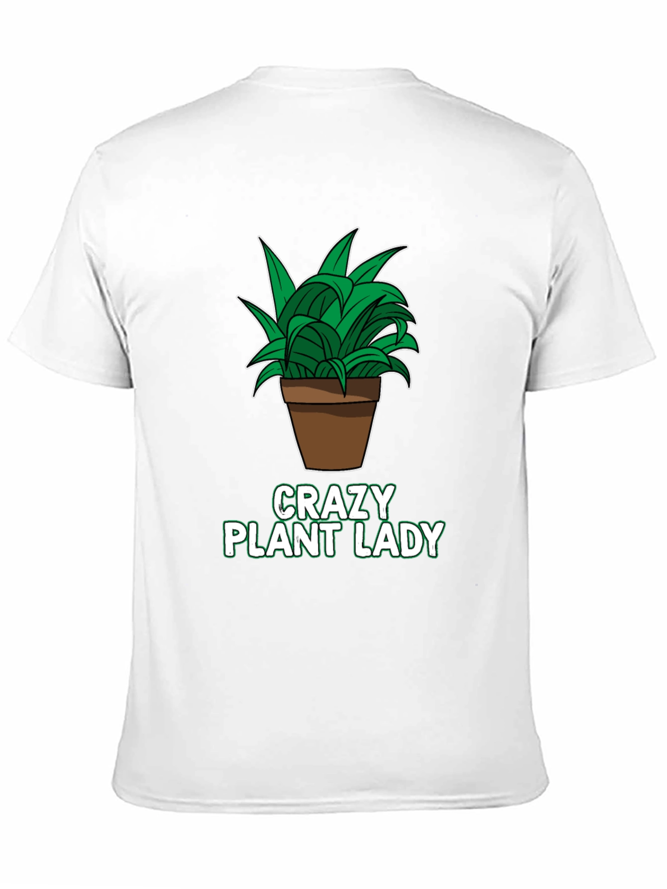 Black Crazy Plant Lady Graphic T-Shirt - Black view 11