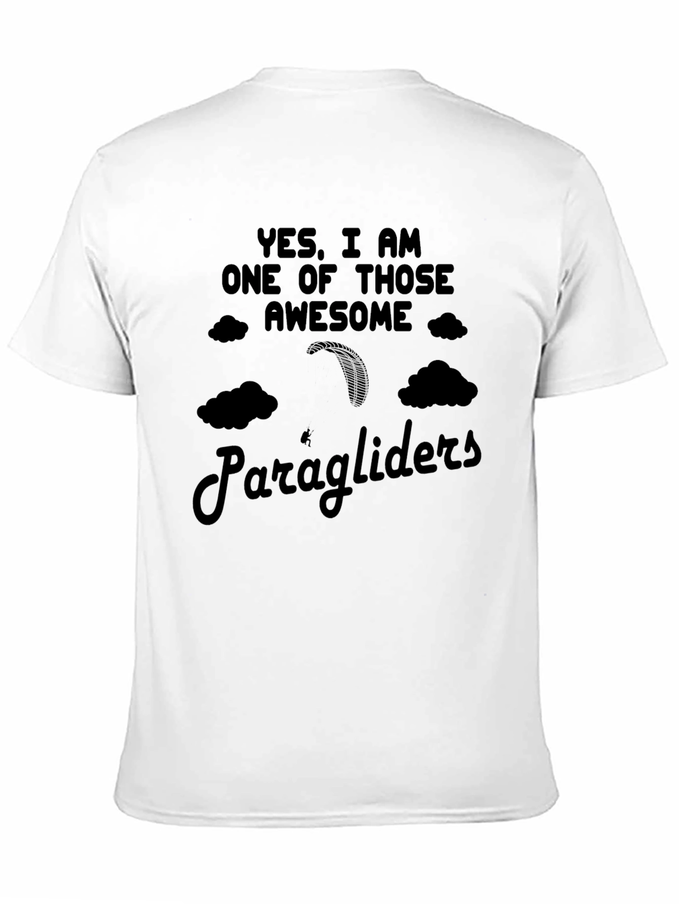 Black Awesome Paragliders T-Shirt | Comfortable Fit view 11