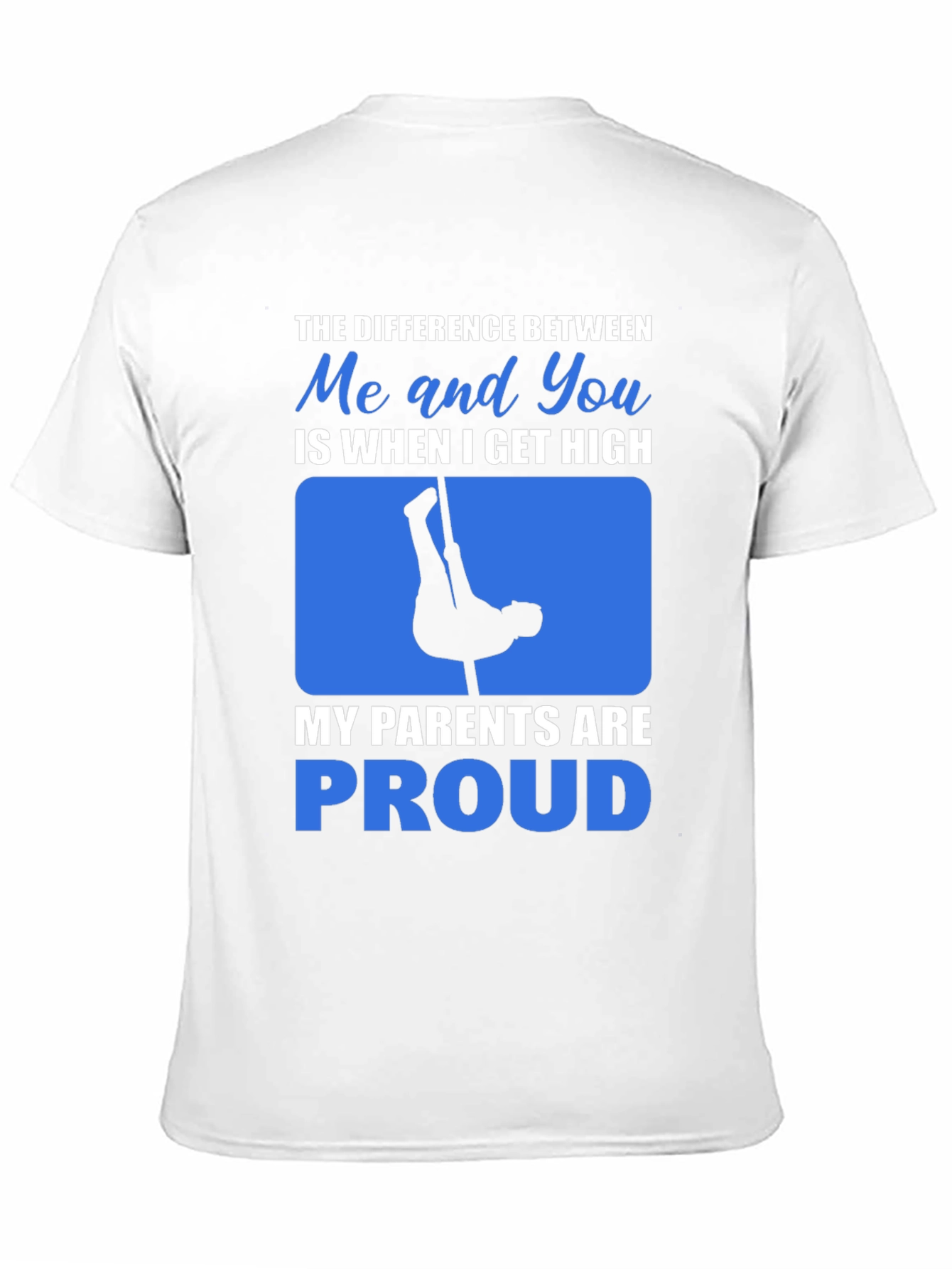Black Funny Pole Dancing T-Shirt: When I Get High My Parents are Proud view 11