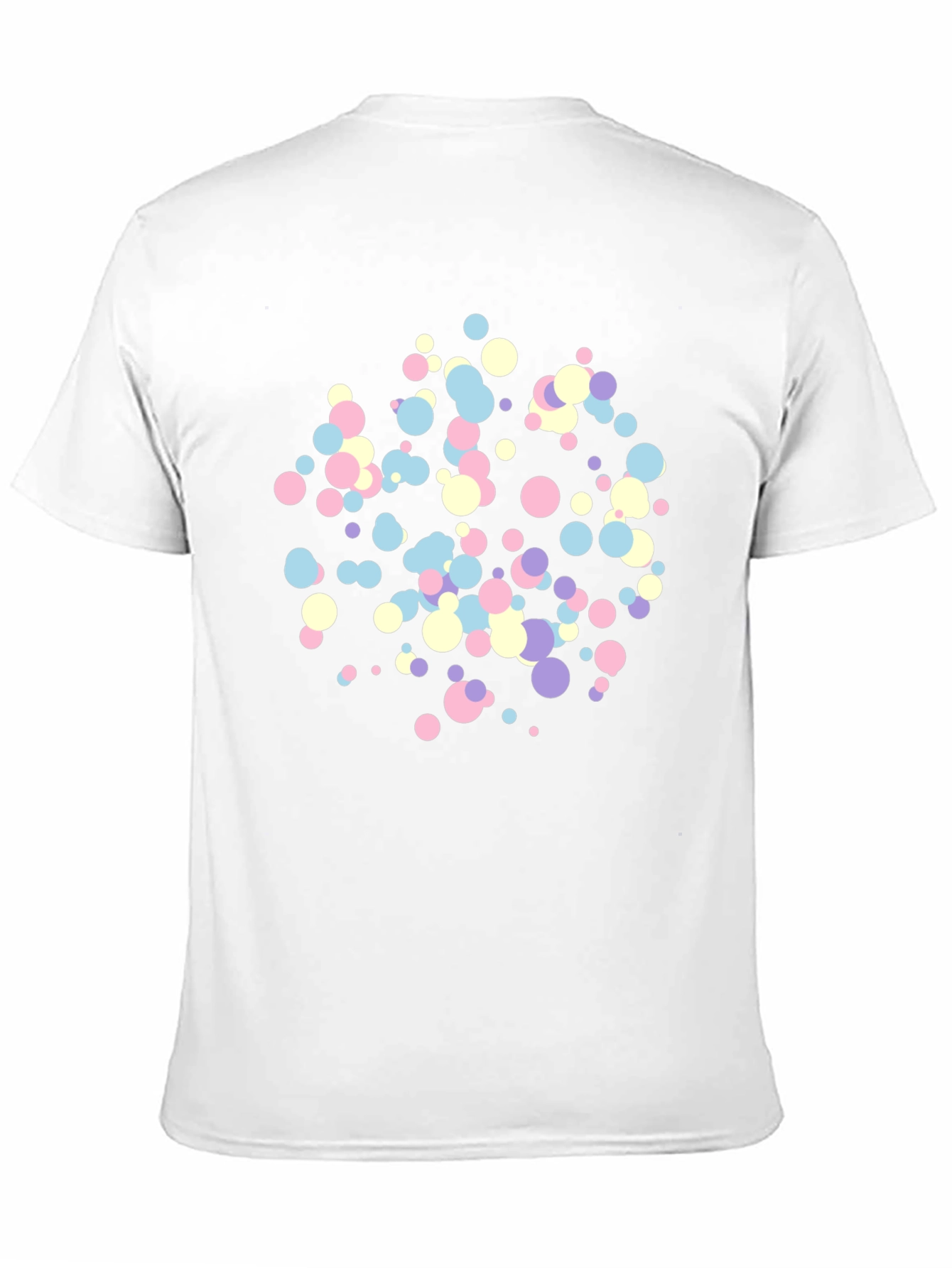 Black Confetti Dot Black T-Shirt view 11
