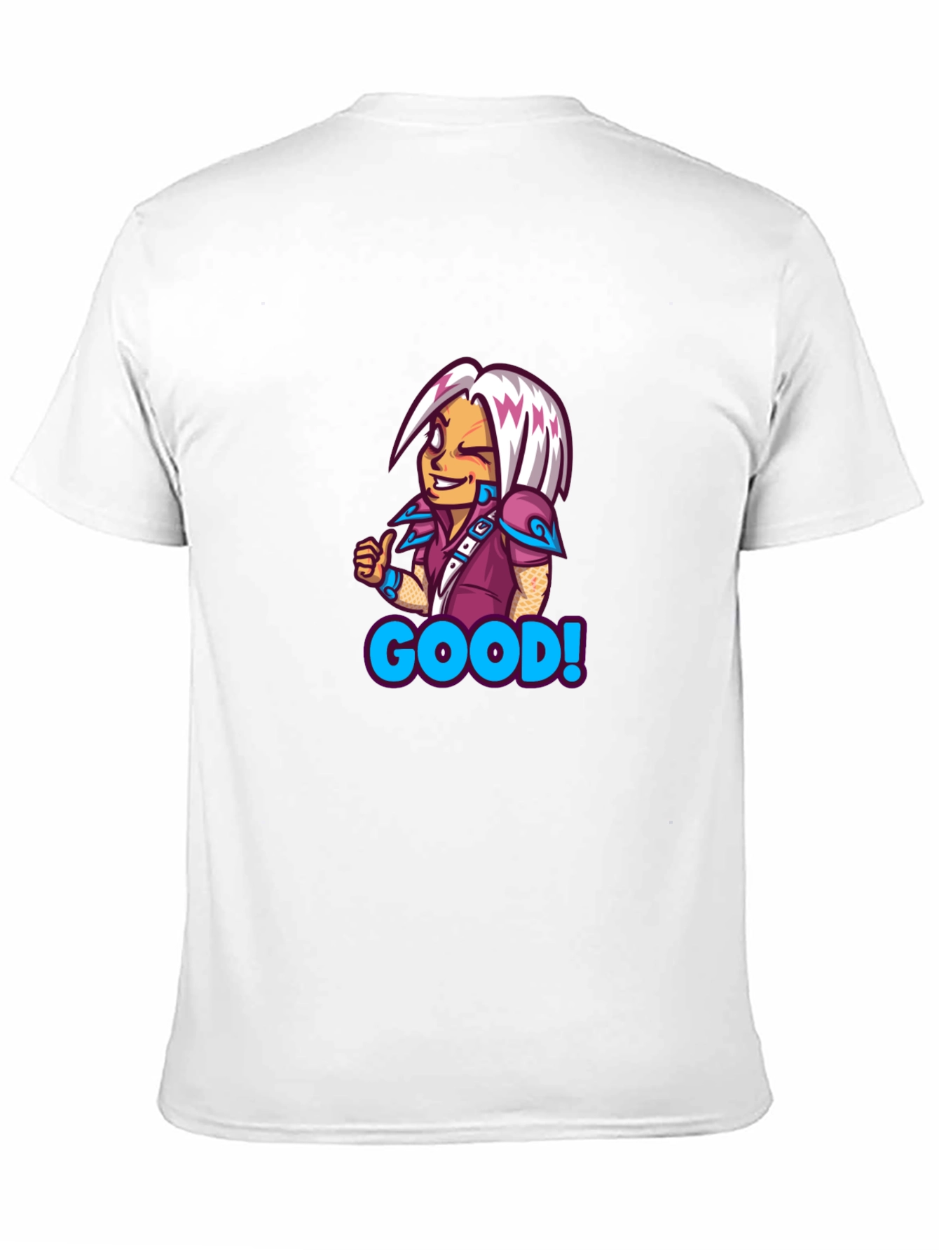 Black Cartoon Character "Good" T-Shirt view 11