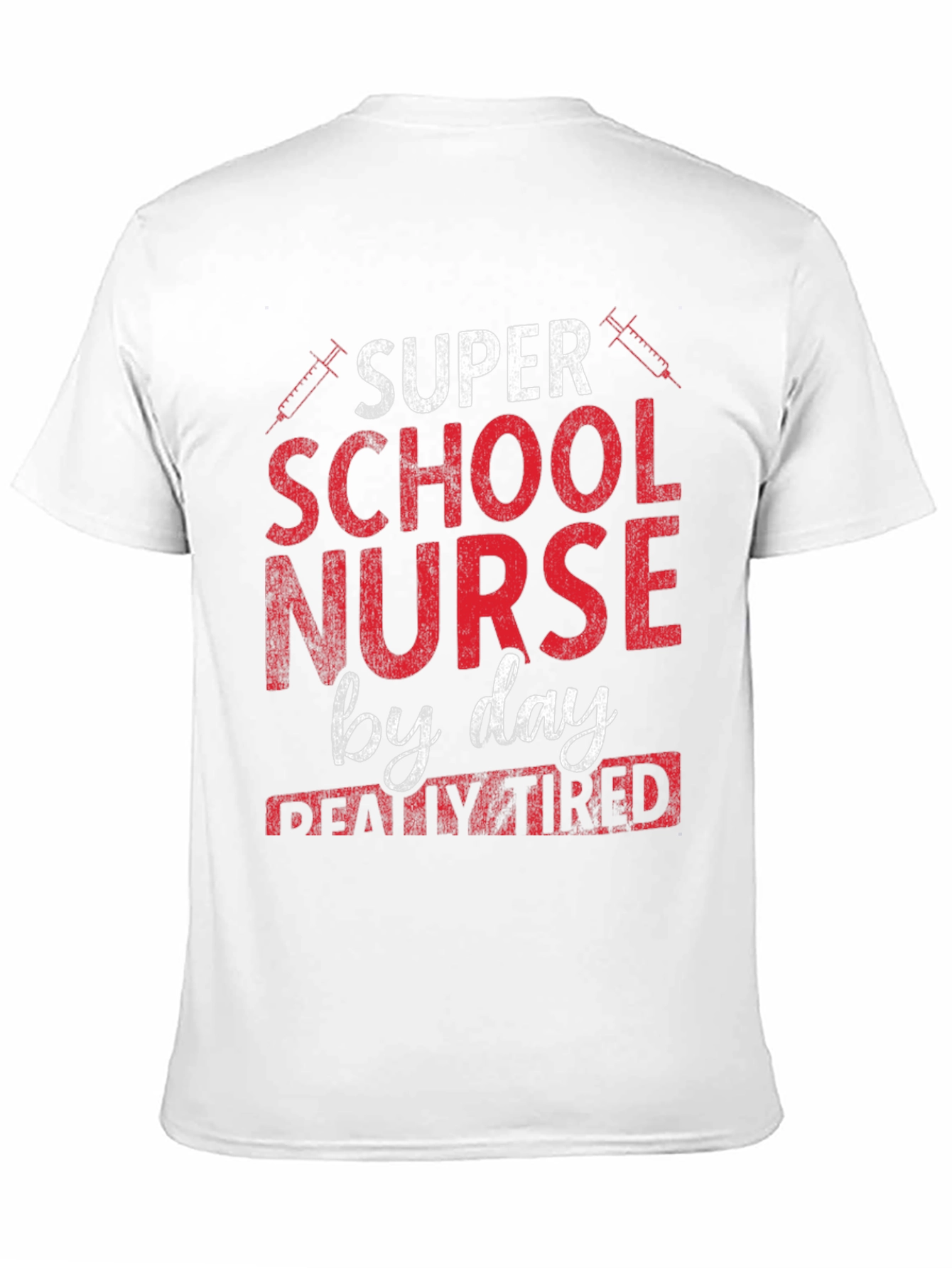 Black Super School Nurse T-Shirt view 11
