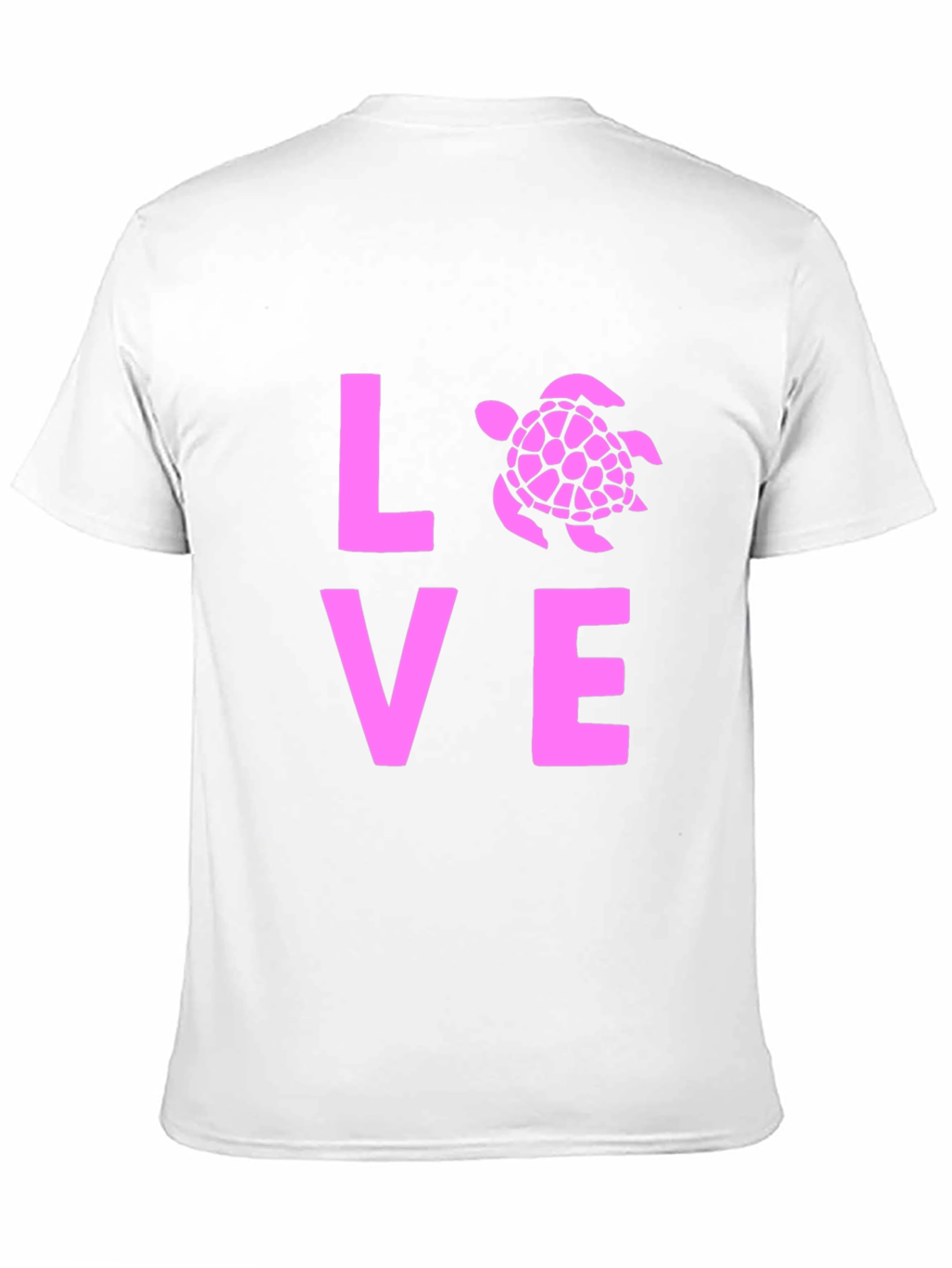 Black Love Turtle Graphic Tee - Black Cotton T-Shirt view 11