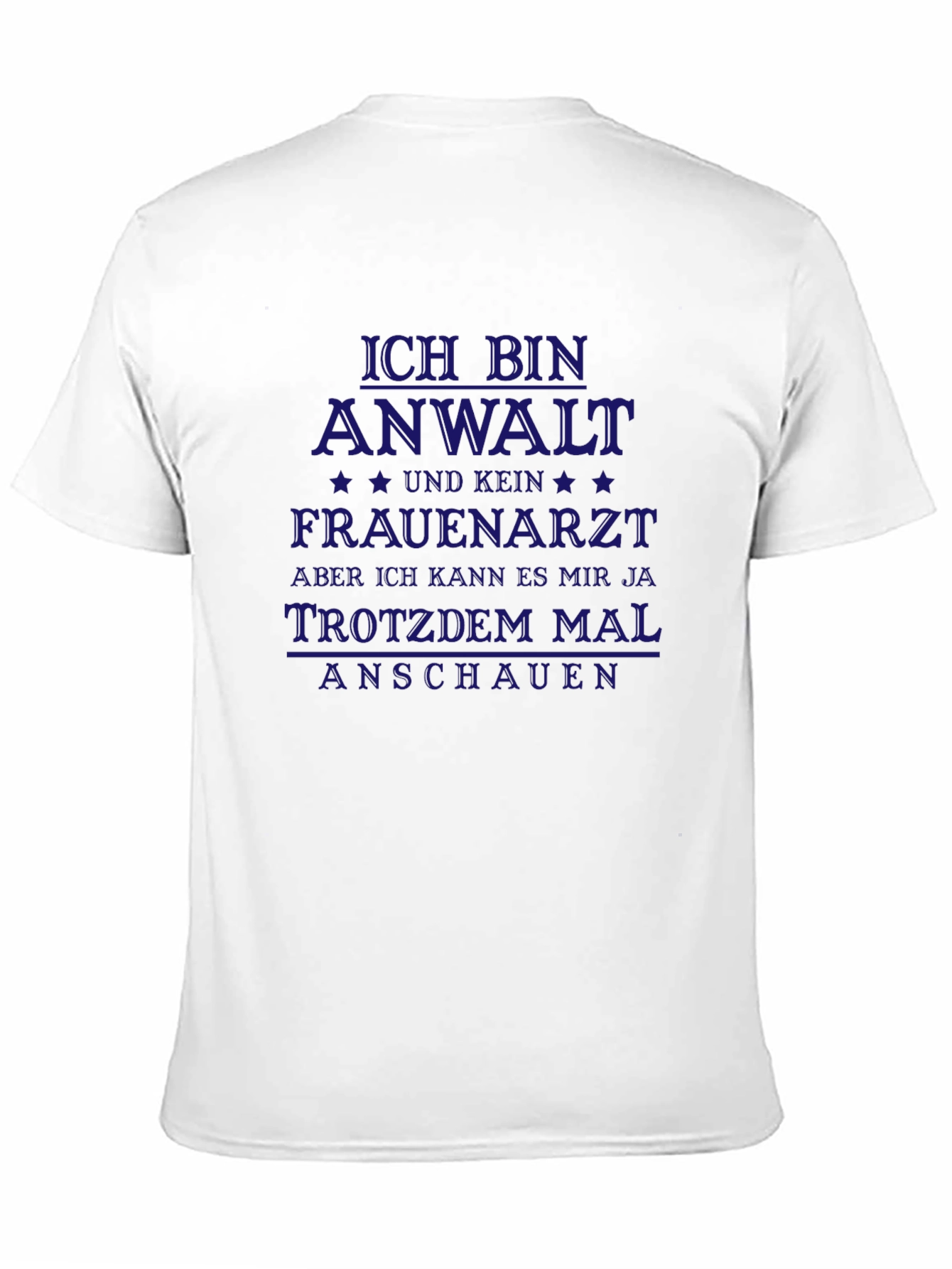 Black Funny German Lawyer T-Shirt - Ich Bin Anwalt view 11
