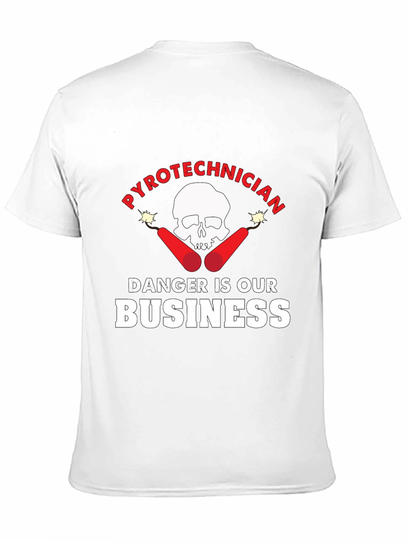 Black Pyrotechnician Danger is Our Business T-Shirt view 11