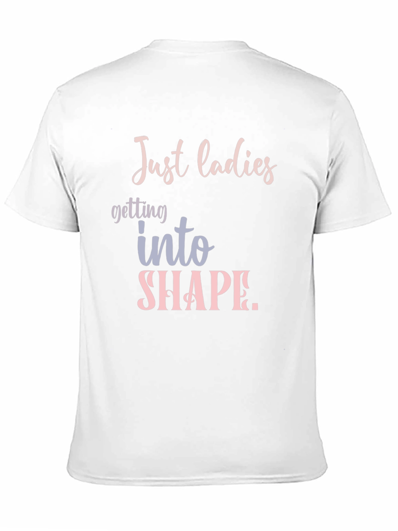 Black Just Ladies T-Shirt: Getting Into Shape Tee view 11