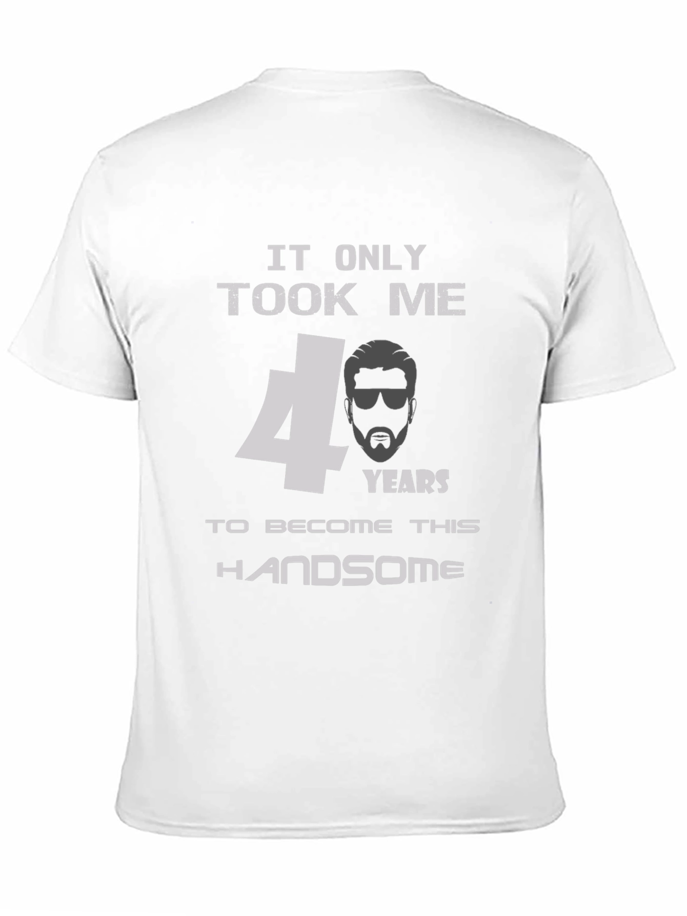 Black Handsome 40th Birthday Men's T-Shirt view 11