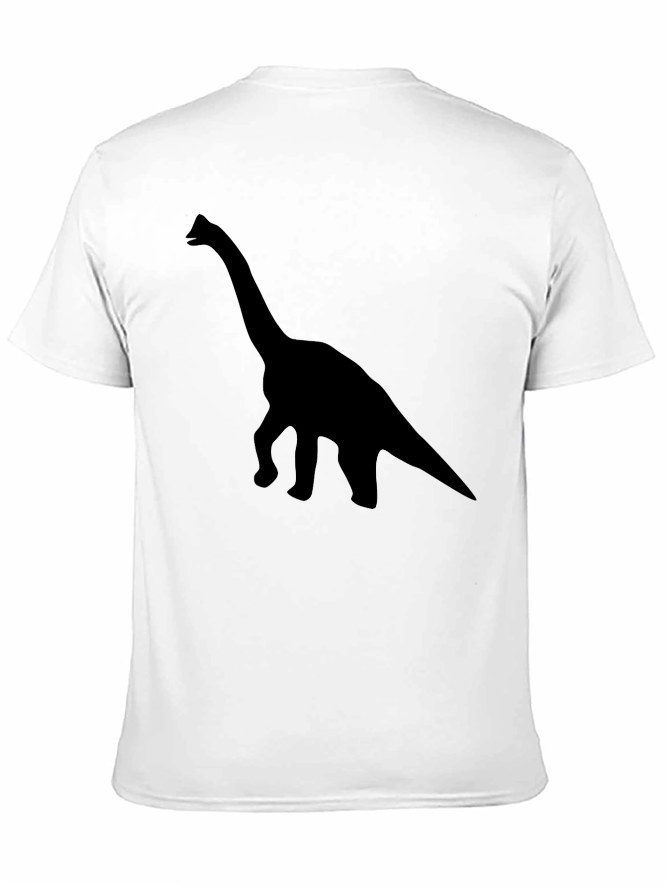 Black Dino Silhouette Tee - Stylish Black Cotton Shirt view 11