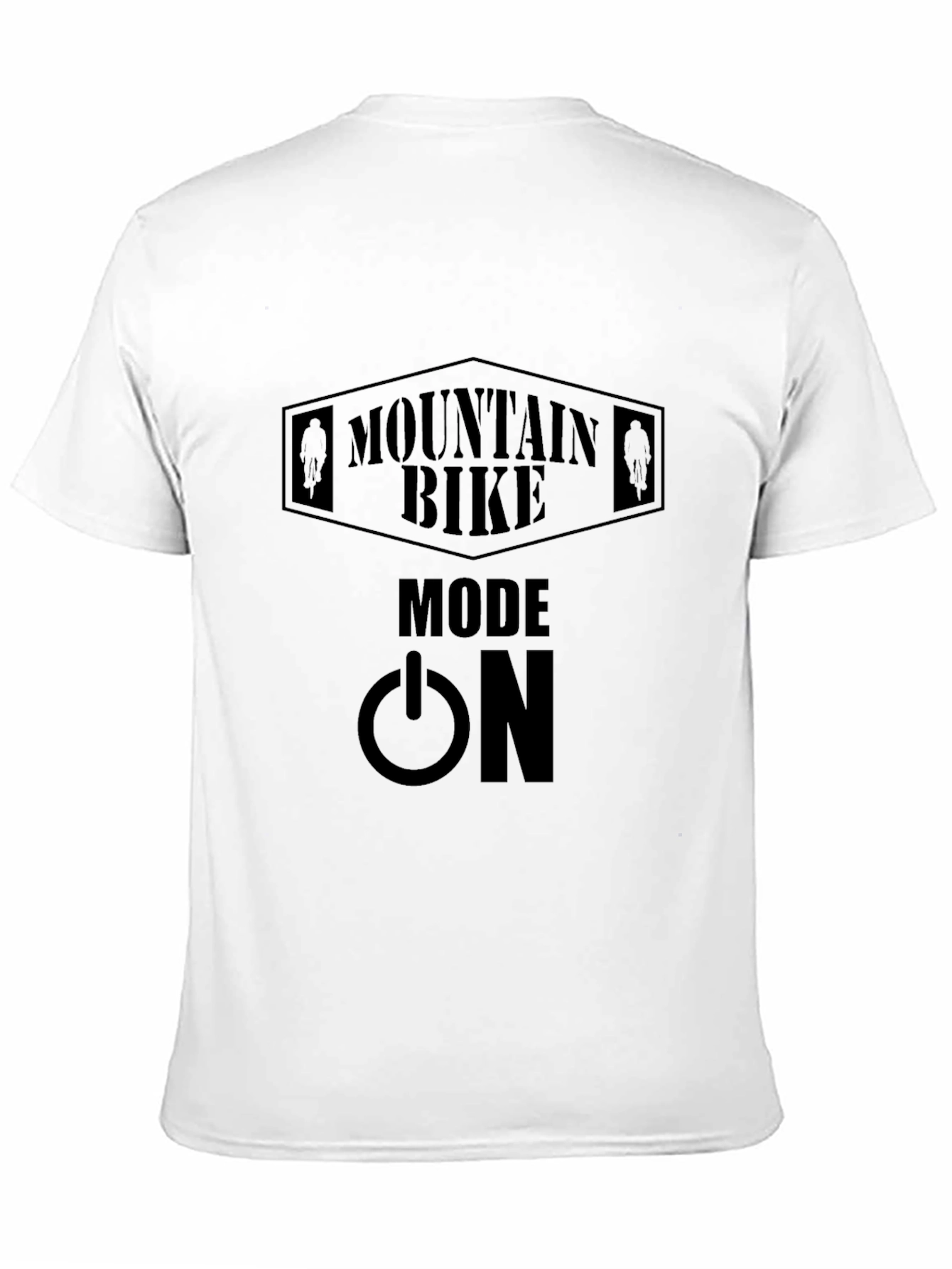 Black Mountain Bike Mode On Graphic T-Shirt view 11