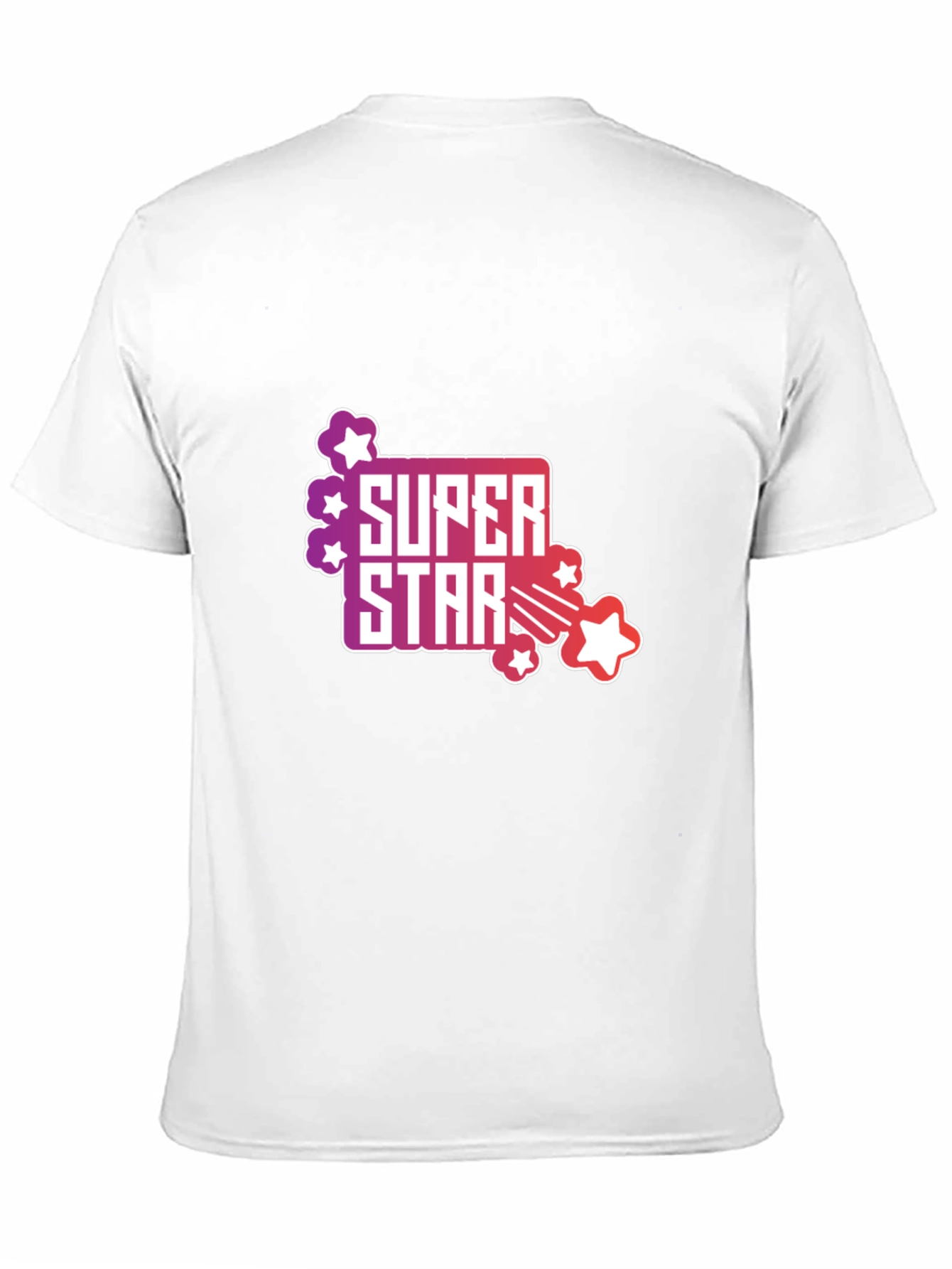 Black Super Star Graphic Tee - Men's Black T-Shirt view 11