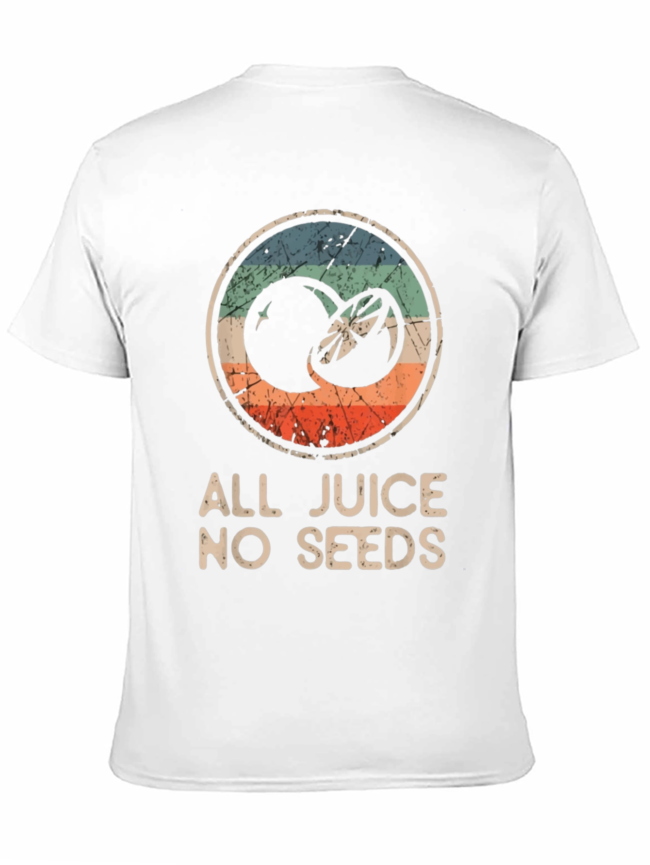 Black All Juice No Seeds T-Shirt - Funny Fruit Graphic Tee view 11