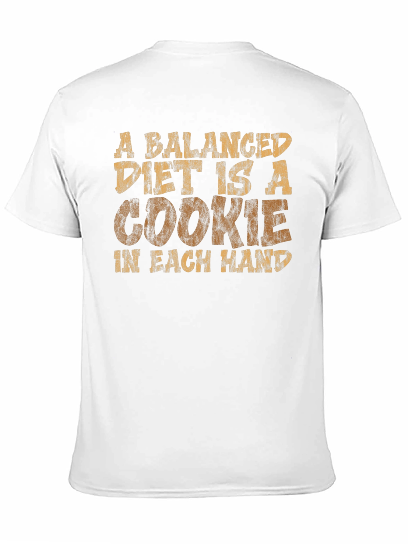 Black Balanced Diet Cookie T-Shirt - Funny Graphic Tee view 11