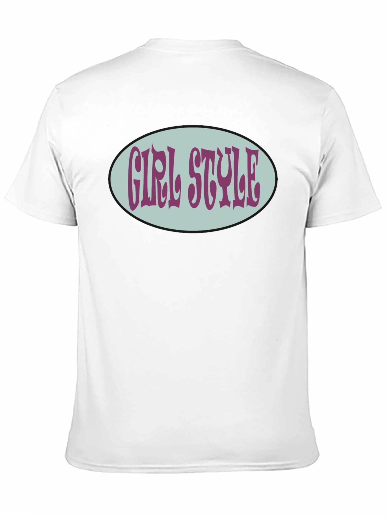 Black Girl Style Graphic Tee - Retro Oval Design view 11
