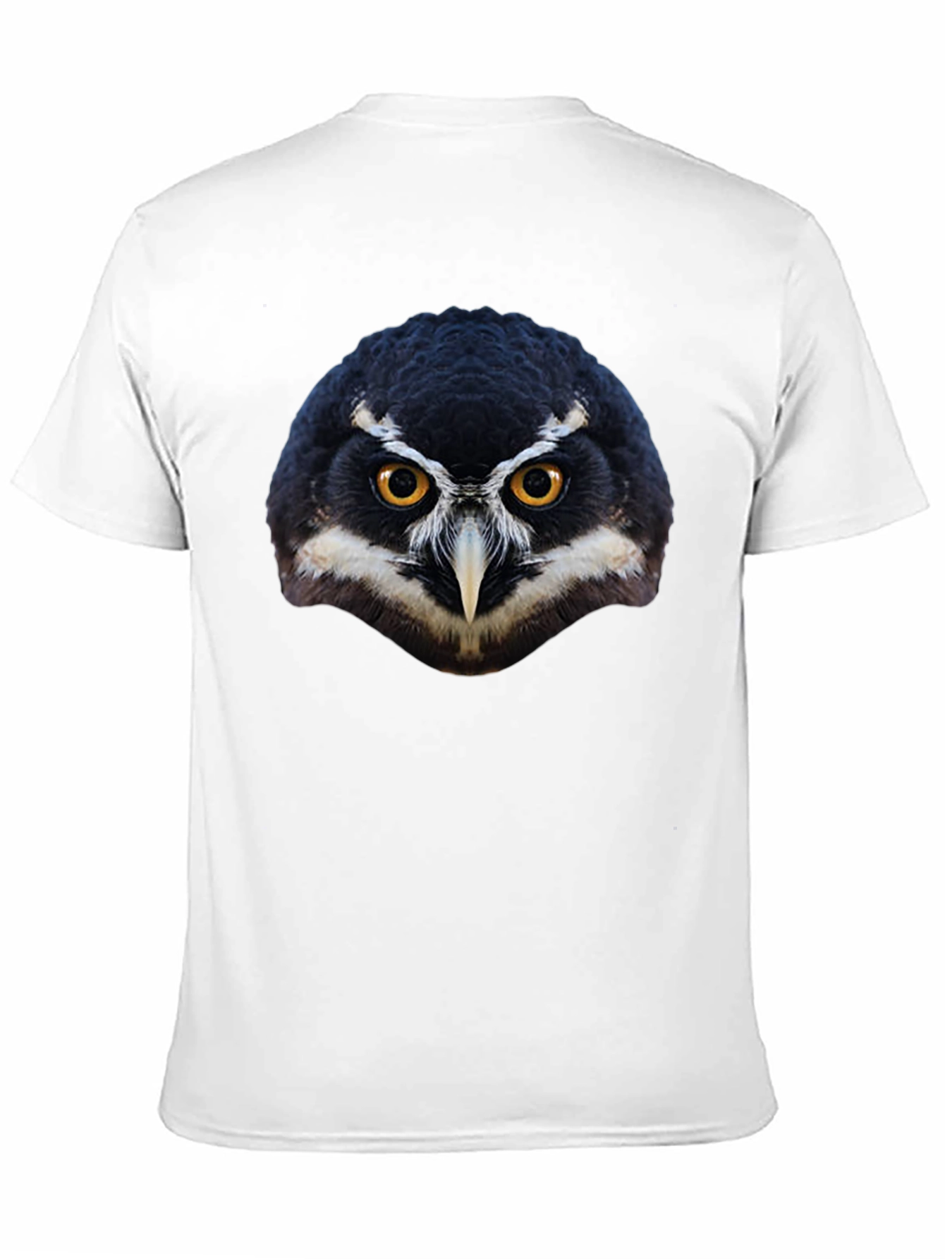 Black Owl Face Graphic Black T-Shirt view 11