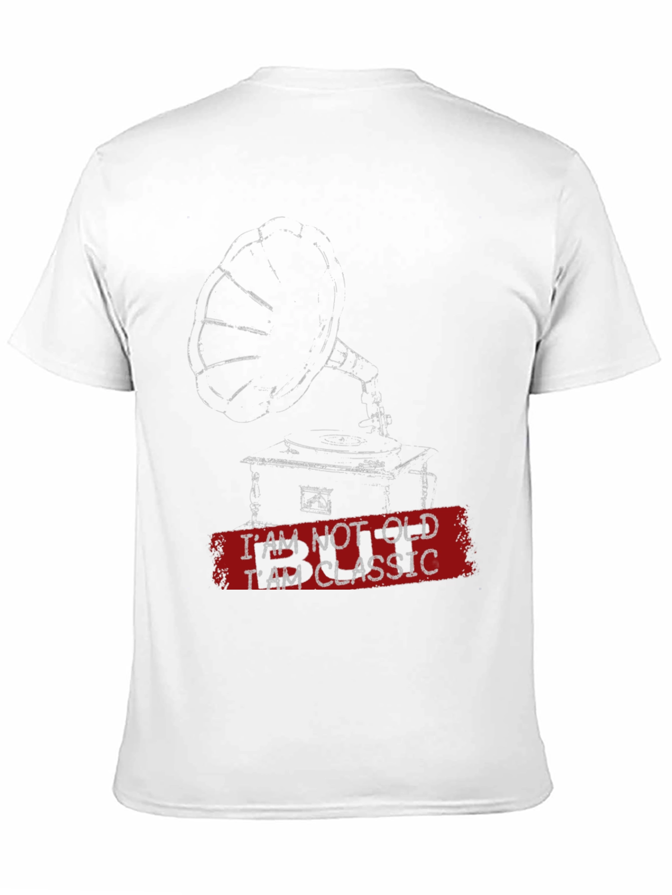 Black Classic Phonograph Graphic Tee - I'm Not Old, I'm Classic view 11