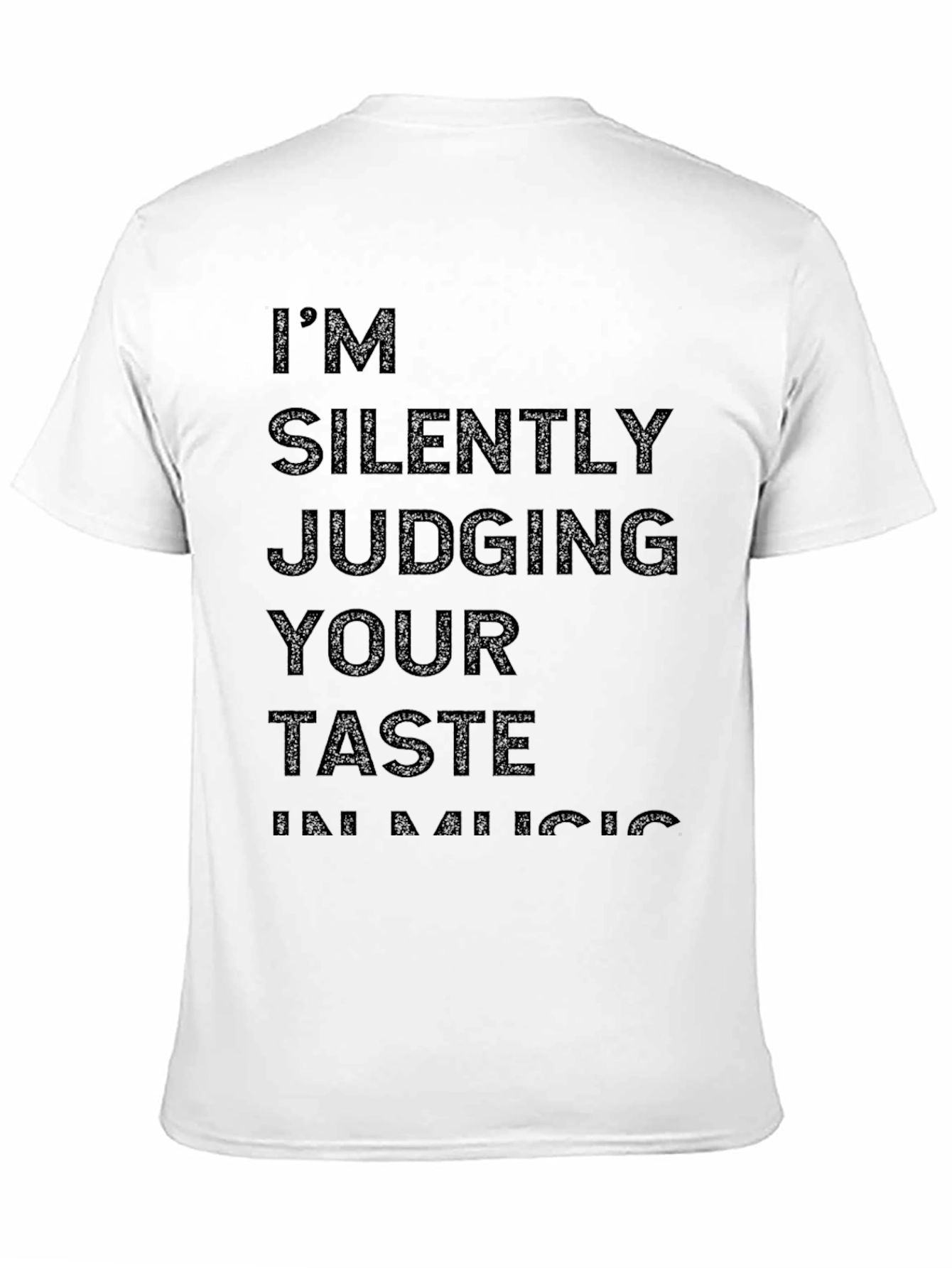 Black I'm Silently Judging Your Taste in Music Graphic Tee view 11