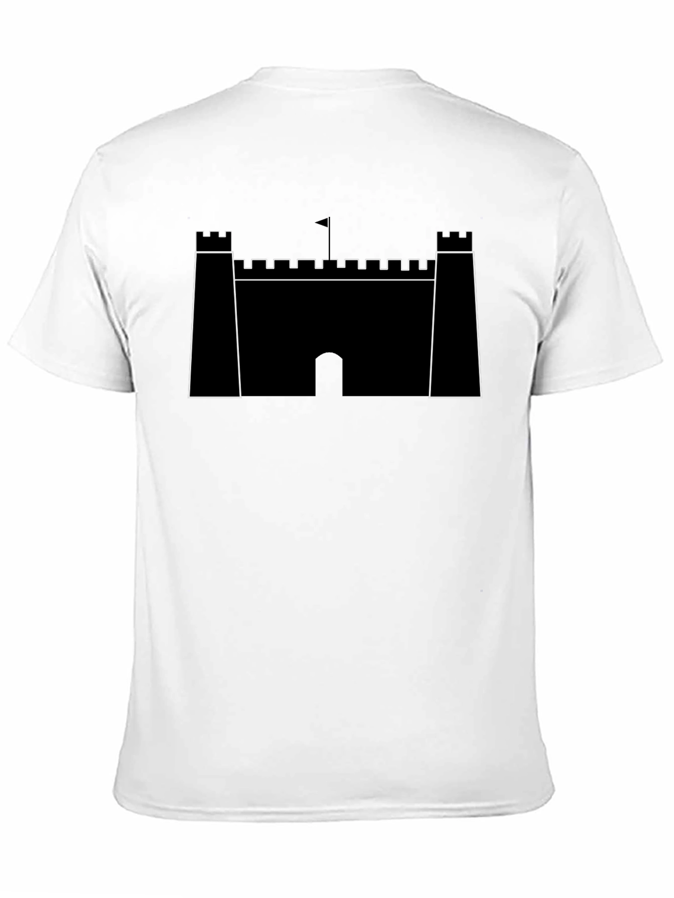 Black Castle Graphic Tee - Classic Black T-Shirt view 11
