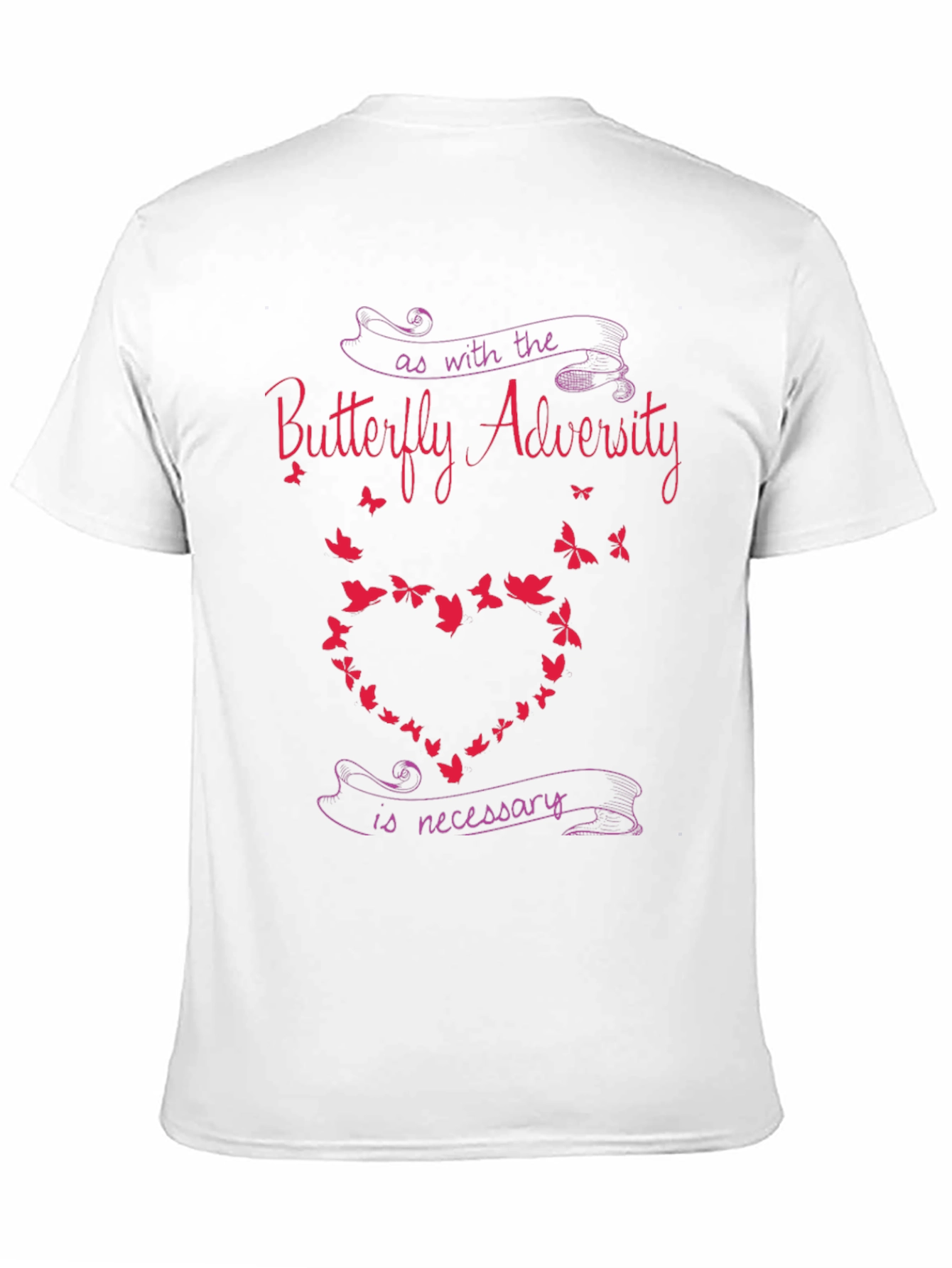 Black Butterfly Adversity Graphic T-Shirt view 11