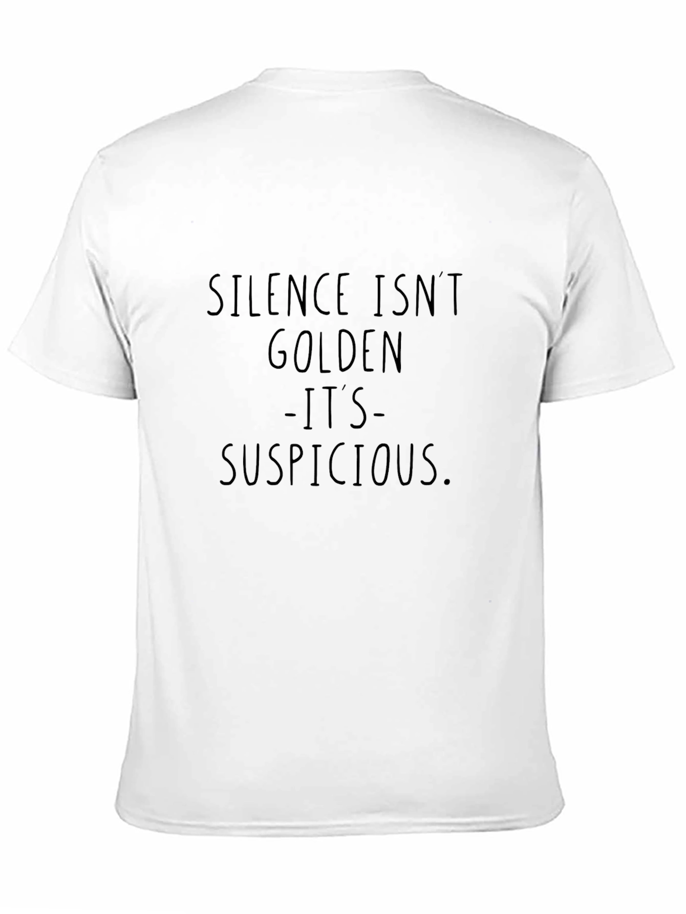 Black Silence Isn't Golden Men's Black Tee view 11
