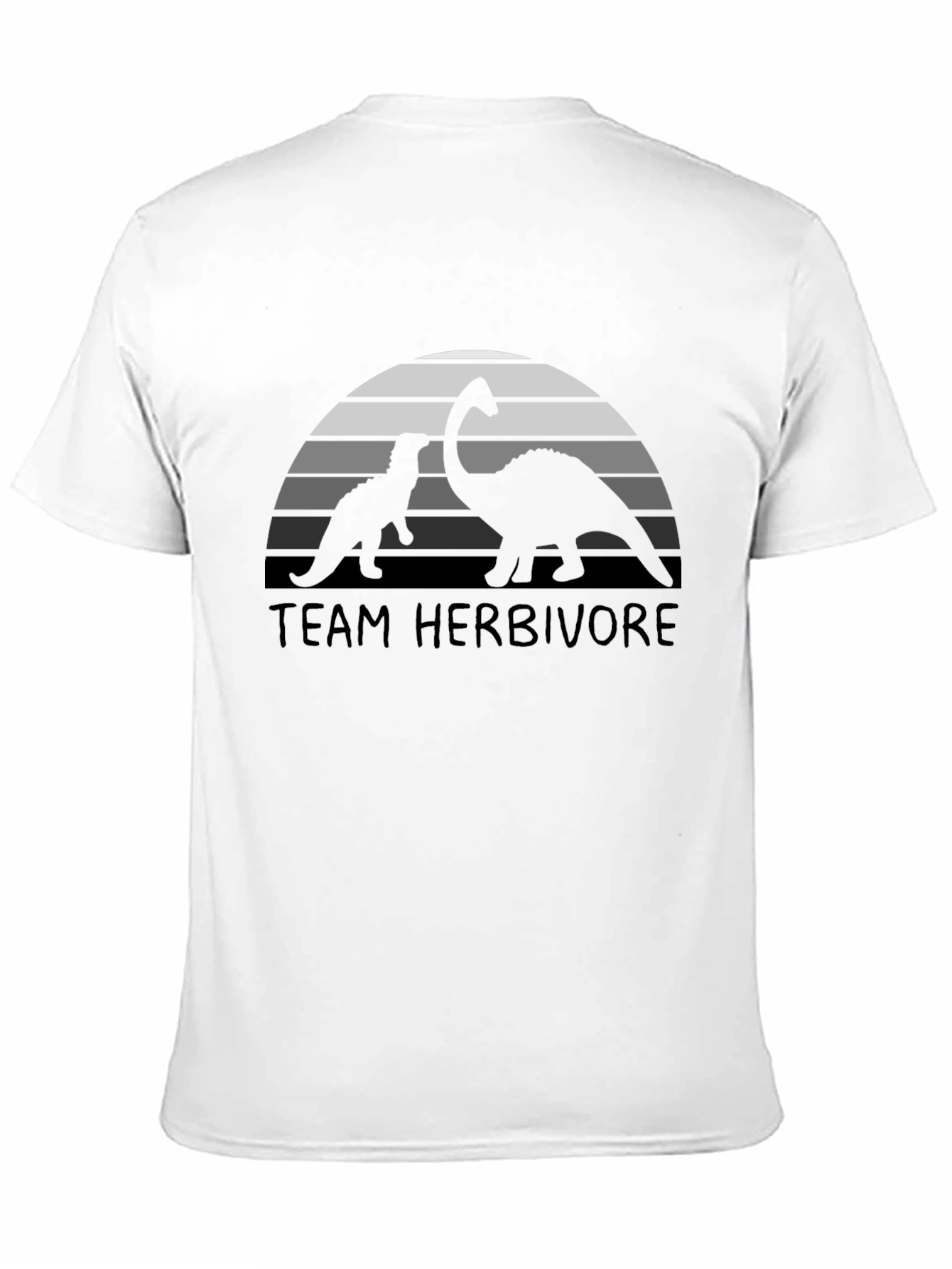 Black Team Herbivore Dinosaur T-Shirt view 11