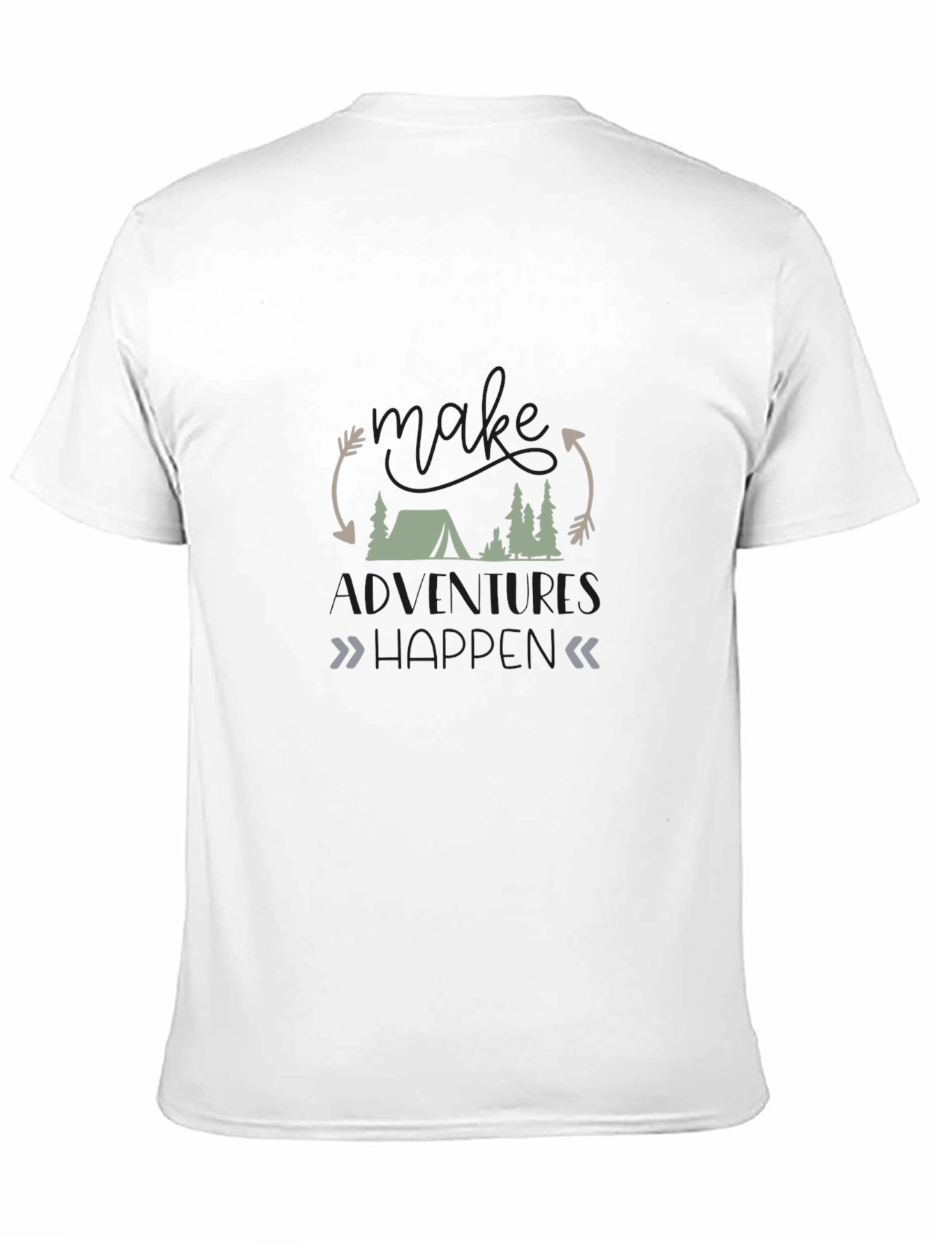 Black Adventure Awaits Graphic Tee view 11