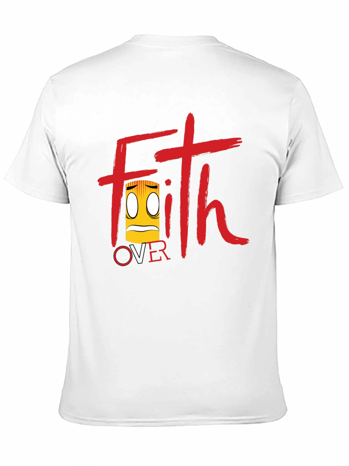 Black Faith Over Fear T-Shirt - Black Graphic Tee view 11