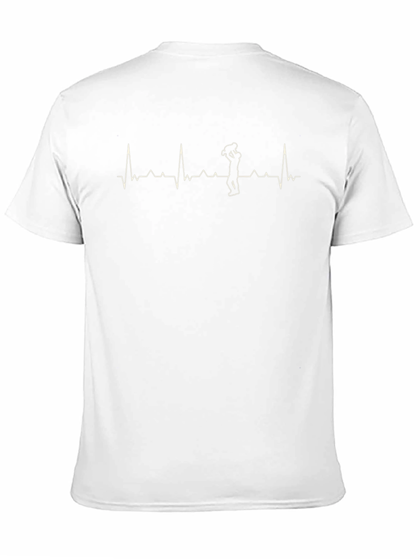 Black Dad Life ECG Heartbeat T-Shirt view 11