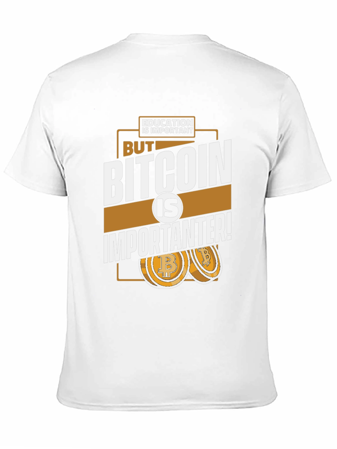 Black Bitcoin is Importanter Graphic T-Shirt view 11