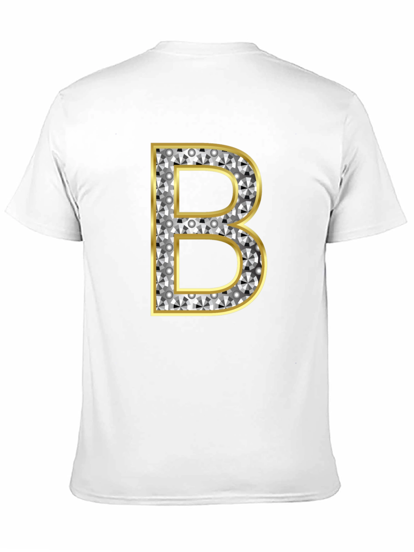Black Diamond Initial B Graphic Tee - Black view 11