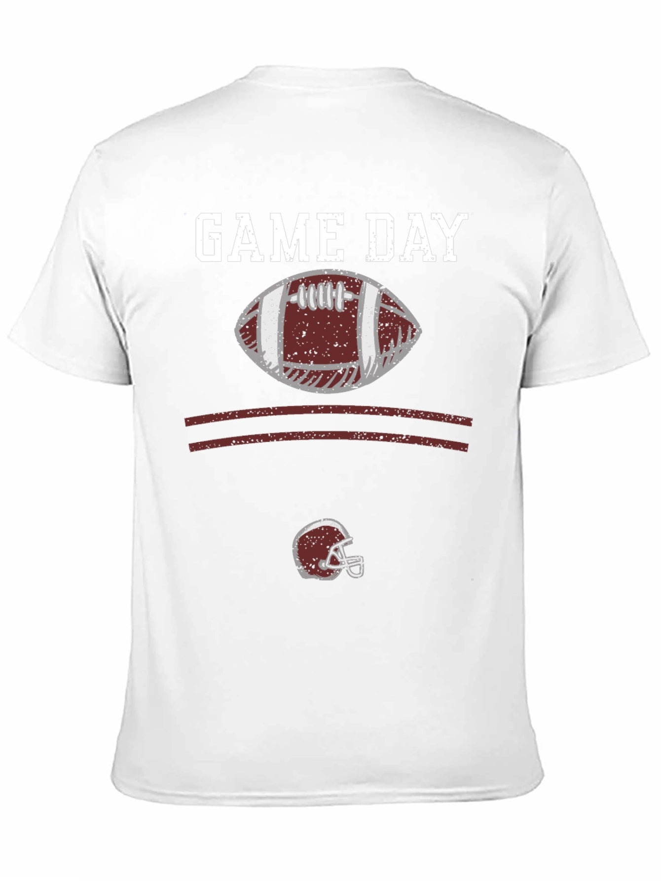 Black Game Day Football Graphic T-Shirt view 11