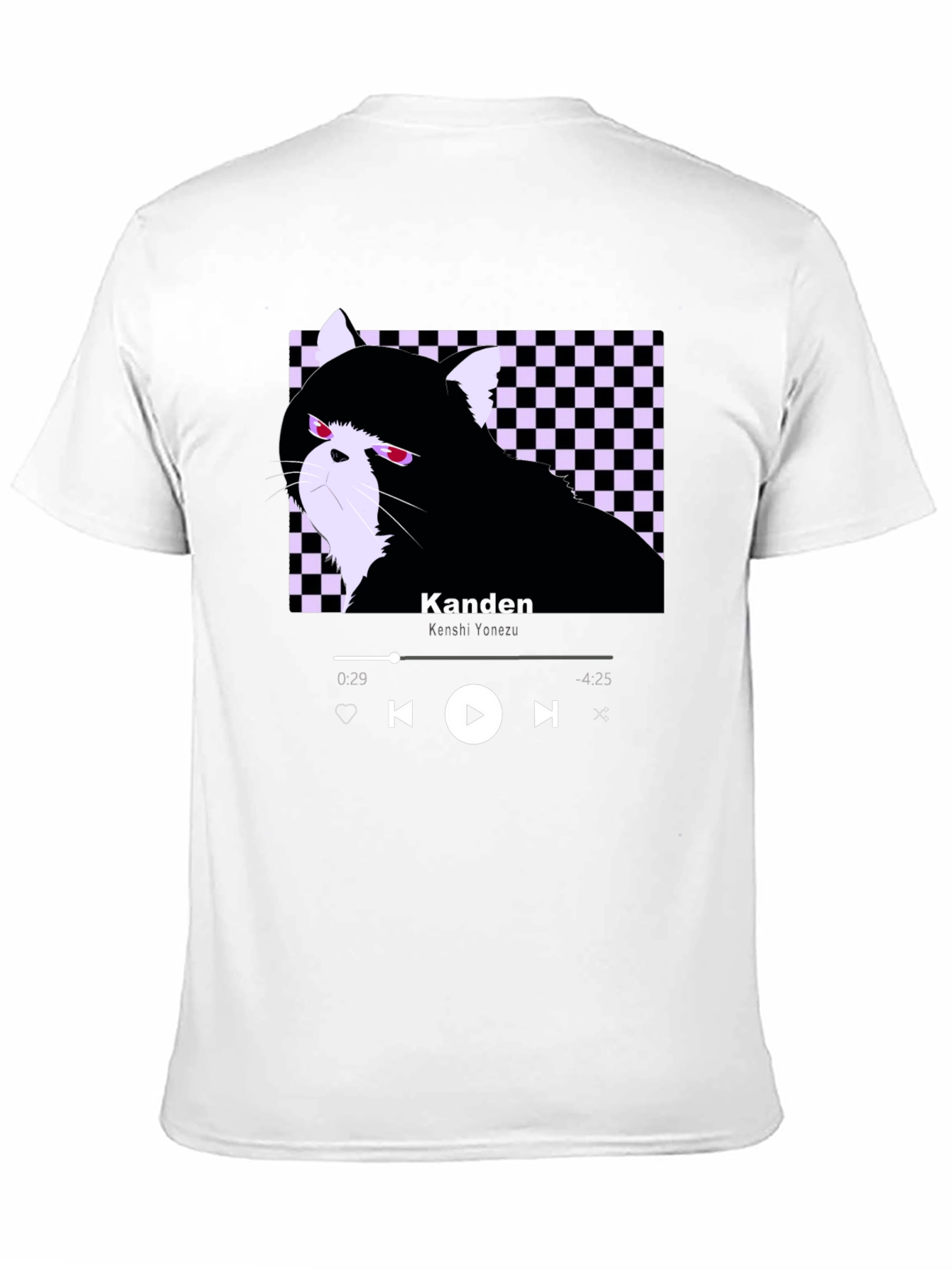 Black Kanden Cat T-Shirt - Graphic Tee view 11