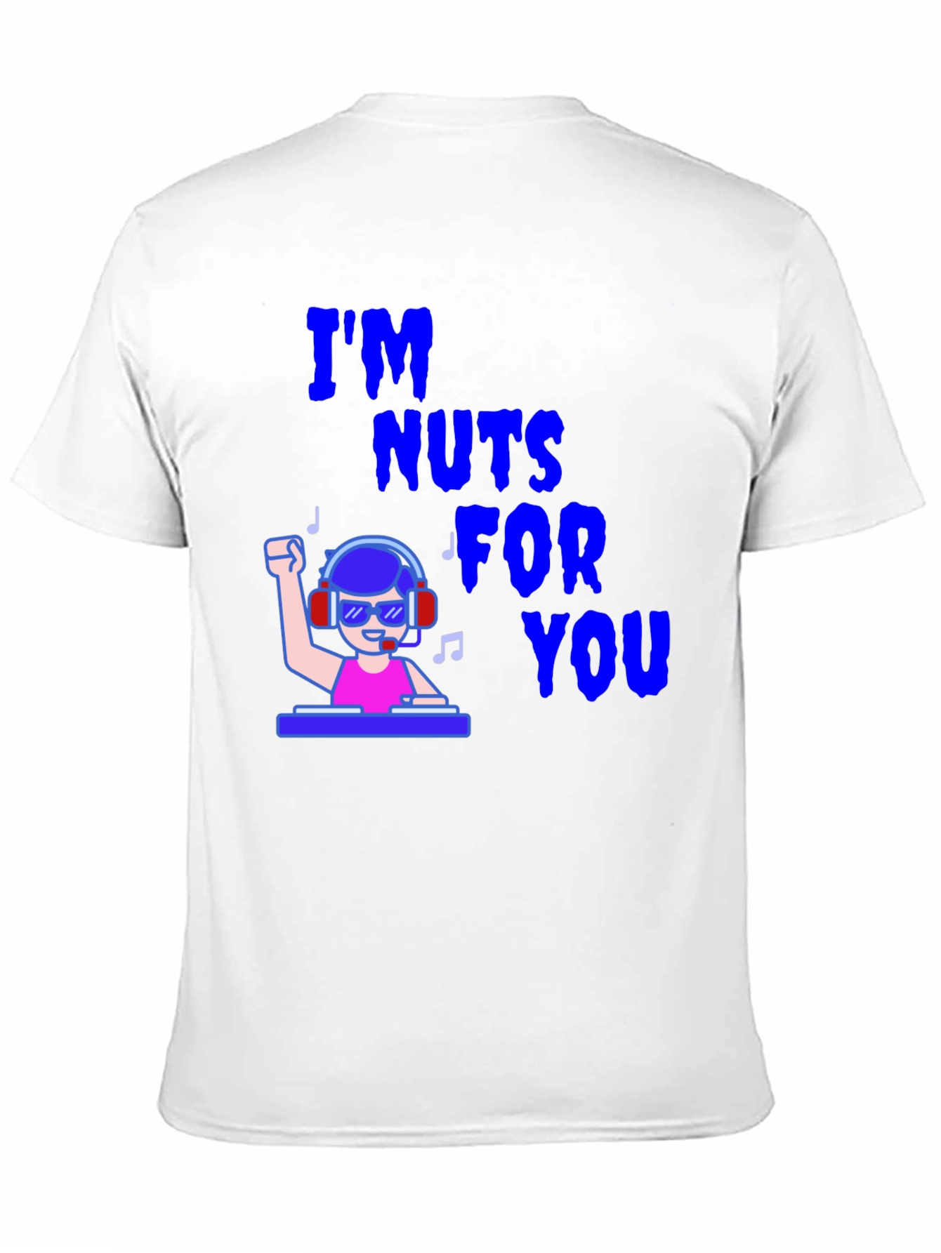 Black I'm Nuts For You DJ Graphic T-Shirt view 11