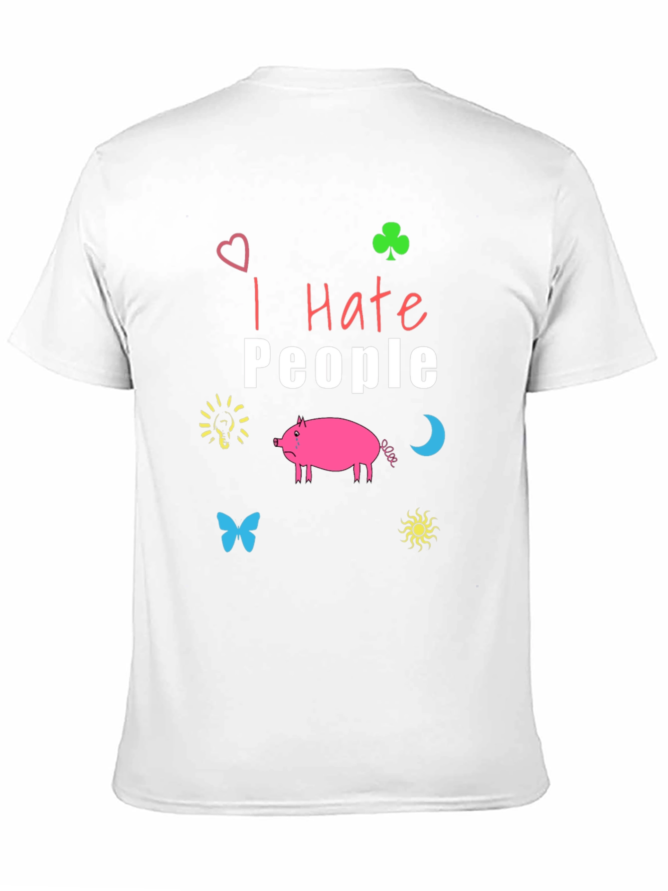 Black I Hate People T-Shirt - Funny Graphic Tee view 11