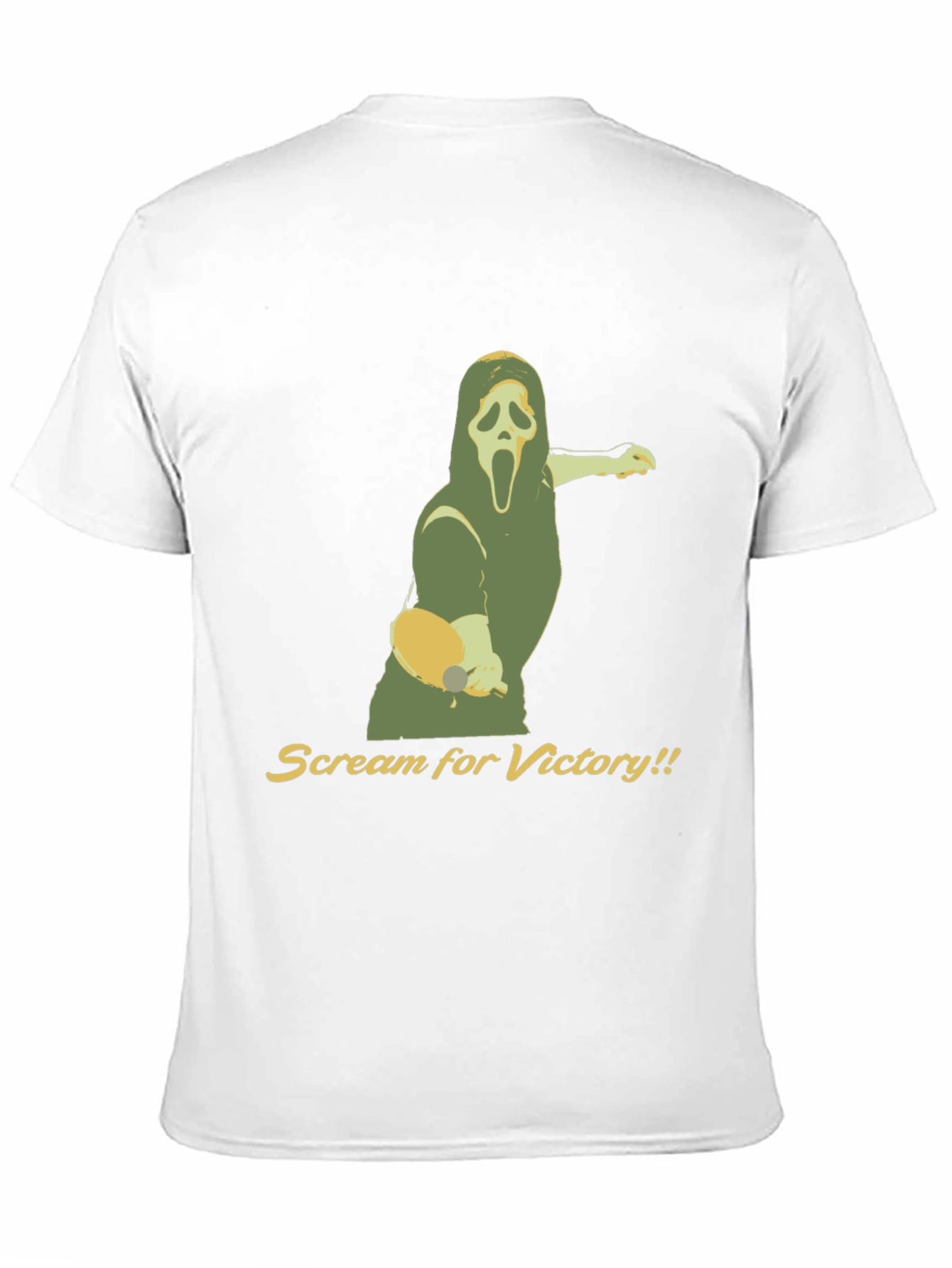 Black Scream for Victory Ping Pong T-Shirt - Black view 11