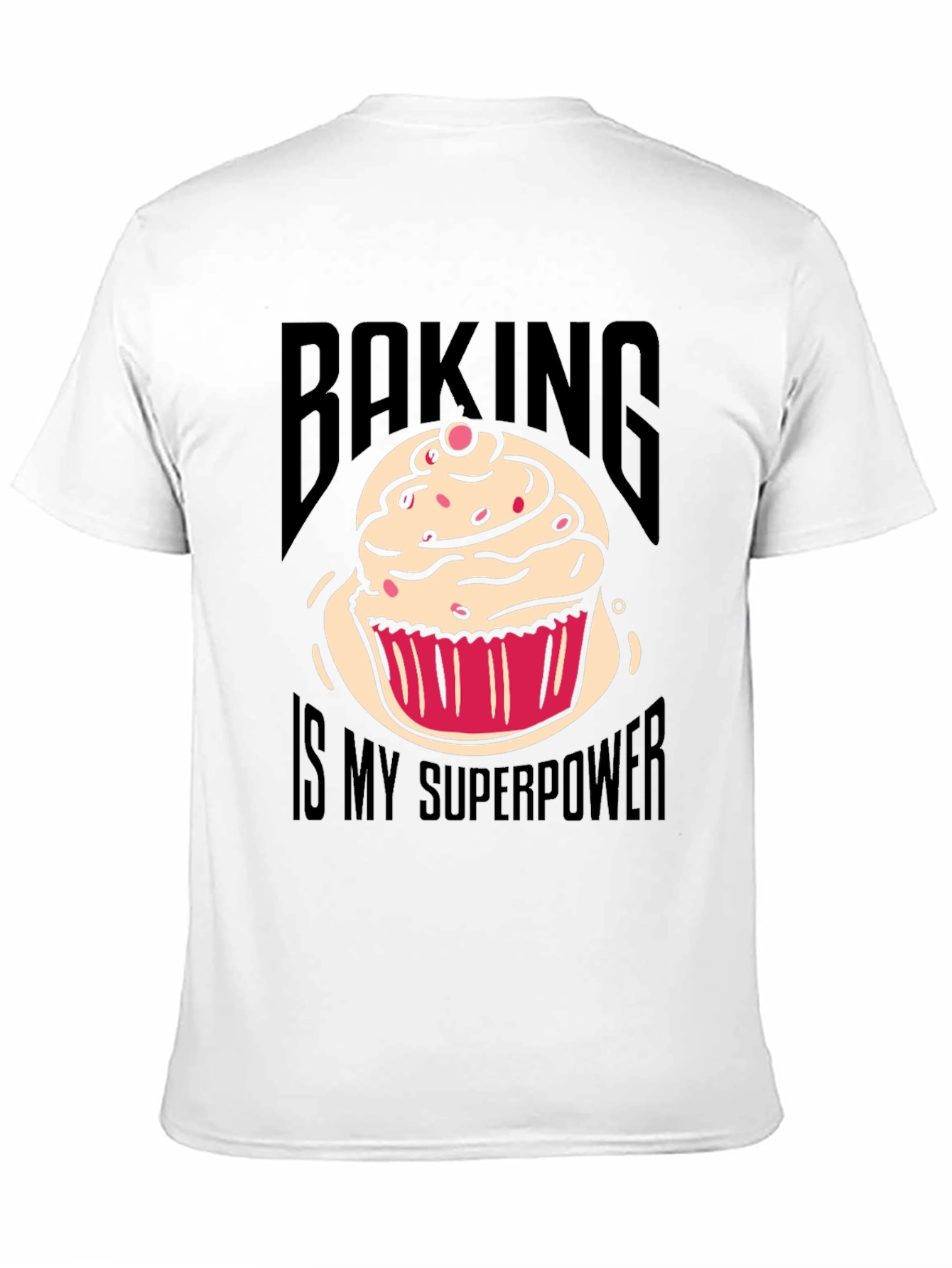Black Baking is My Superpower Graphic T-Shirt view 11